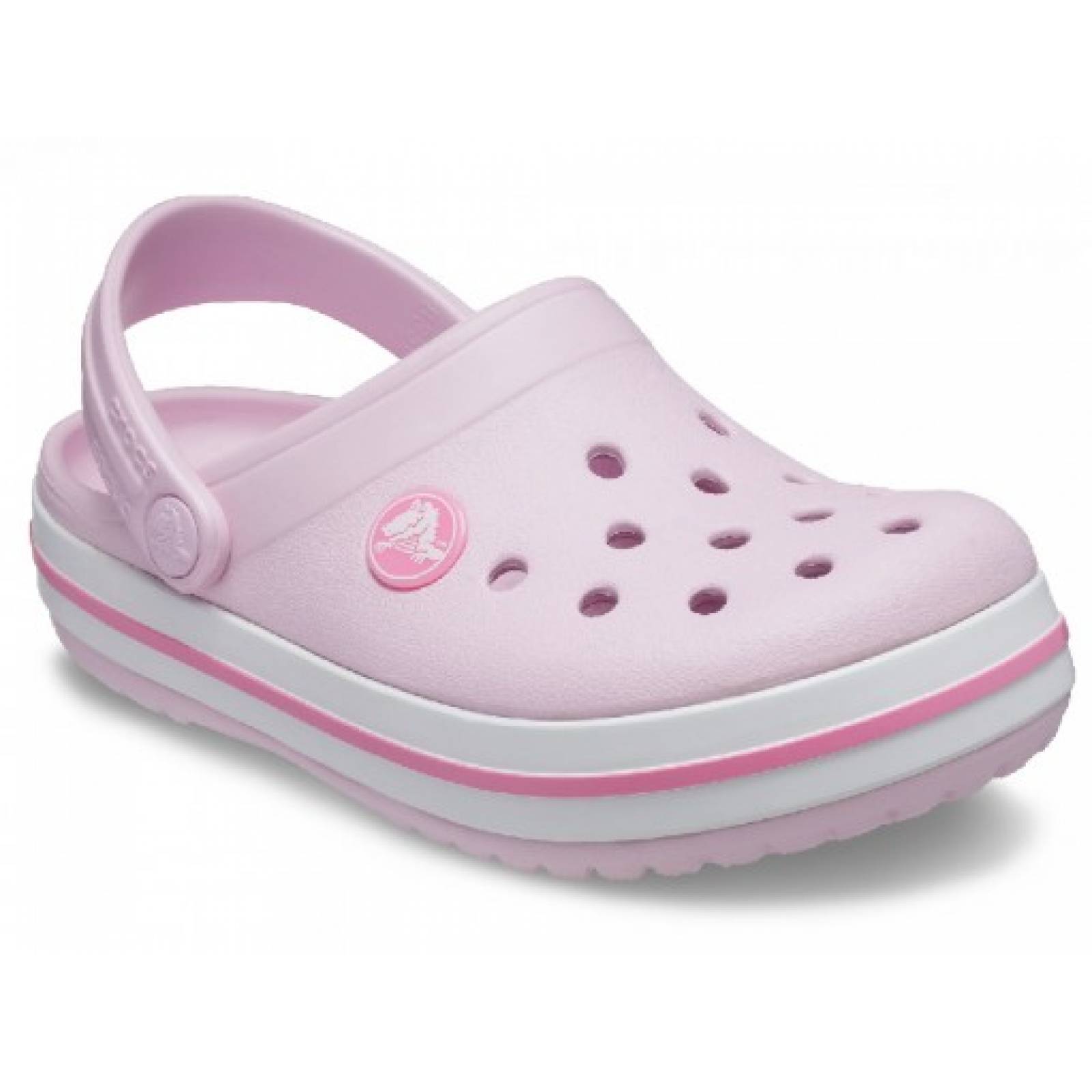 CLOGS CROCS 207006 204537 6GD BALLERINA PINK CROCBAND CLOG K  11 23 Niñas