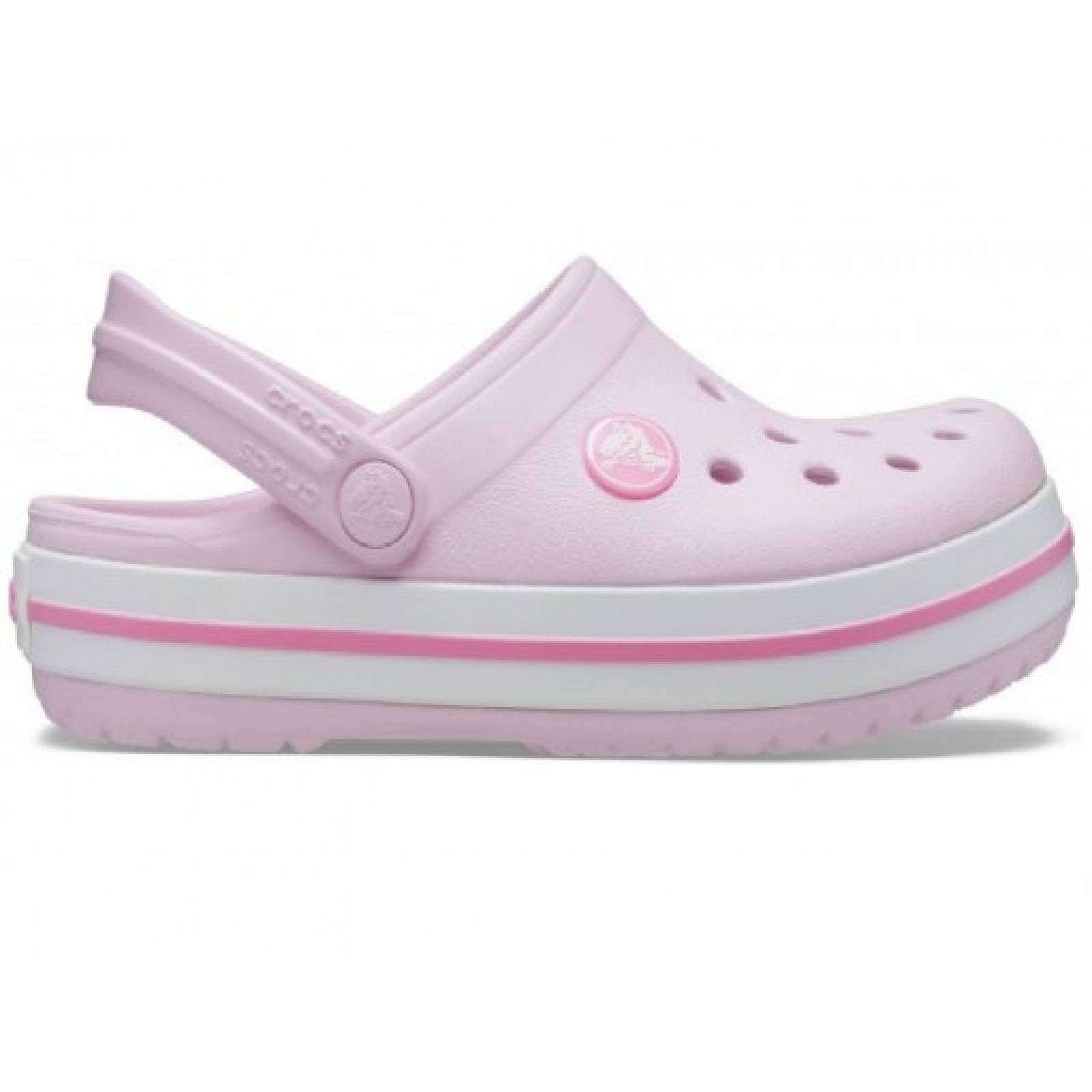 CLOGS CROCS 207006 204537 6GD BALLERINA PINK CROCBAND CLOG K  11 23 Niñas