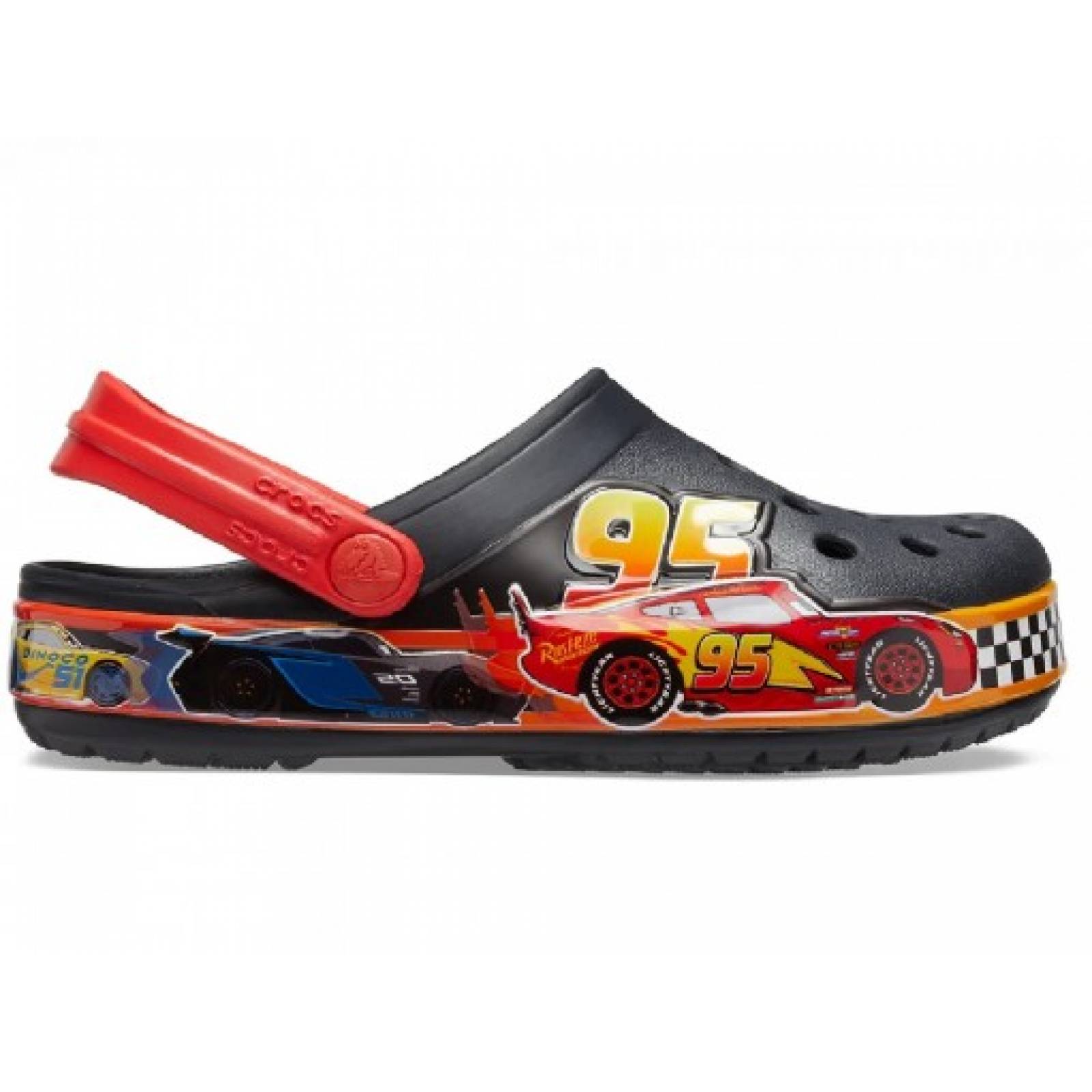 CLOGS CROCS 206472  001 BLACK FUN LAB DISNEY CARS 13 NIÑOS