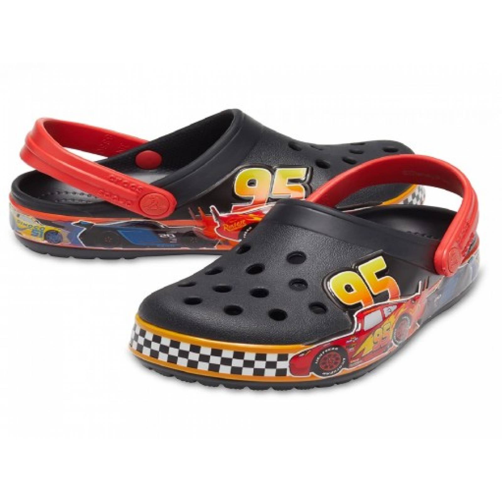 CLOGS CROCS 206472  001 BLACK FUN LAB DISNEY CARS 13 NIÑOS