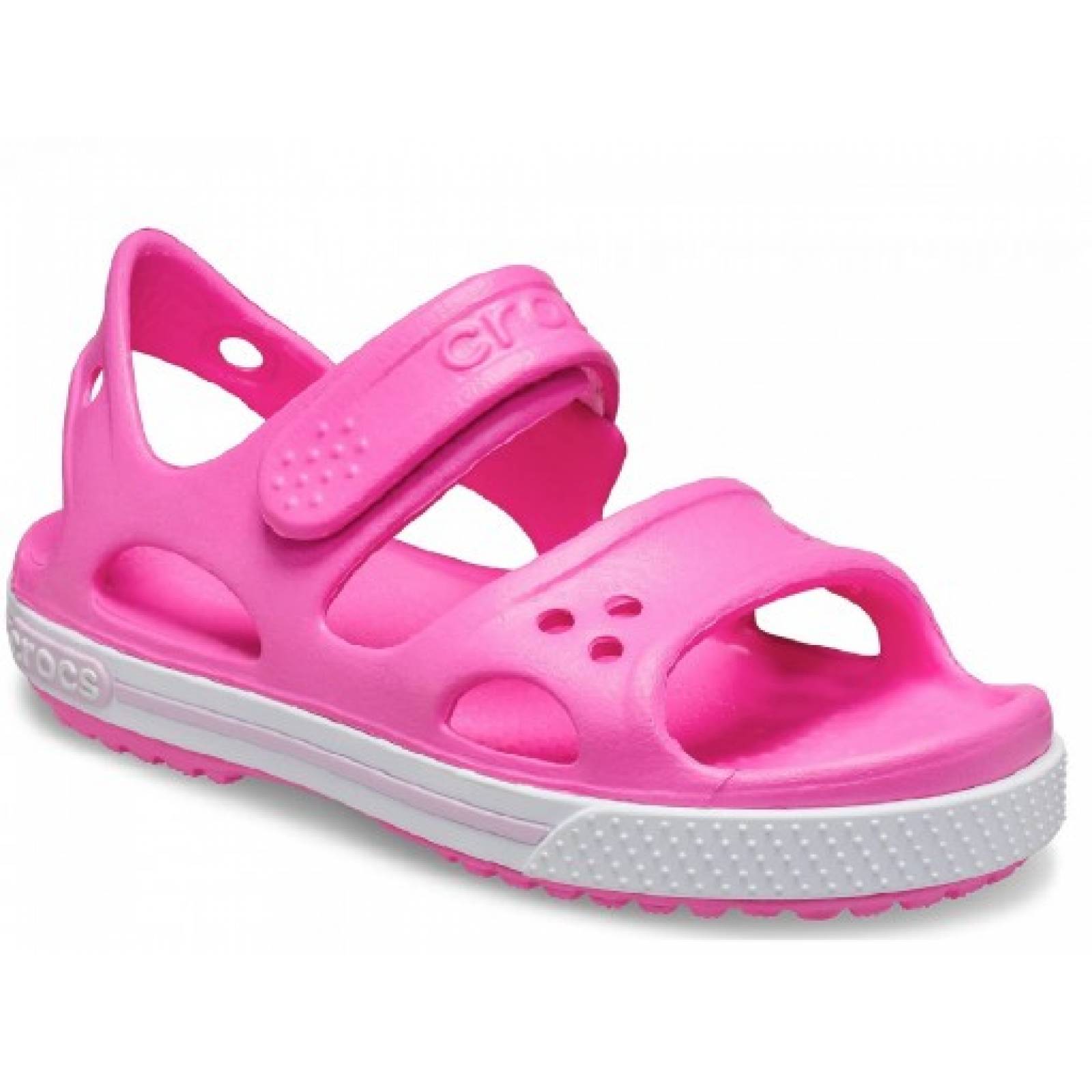 SANDALIAS CROCS 14854 6QQ ELECTRIC PINK CROCBAND II SANDALS PS  13 20 NIÑAS