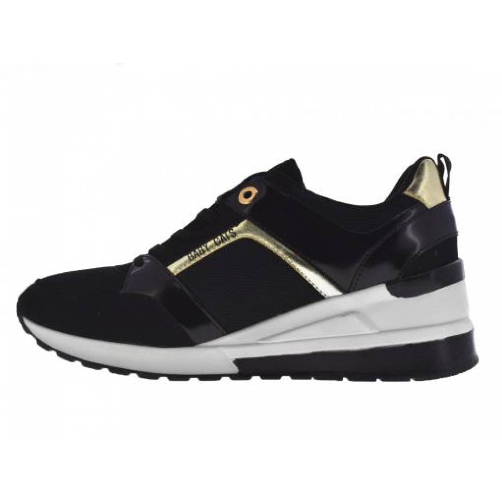Tenis BABY QUEEN  BABY CATS 0881 25 NEGRO ORO N V  22 AL 27 DAMAS
