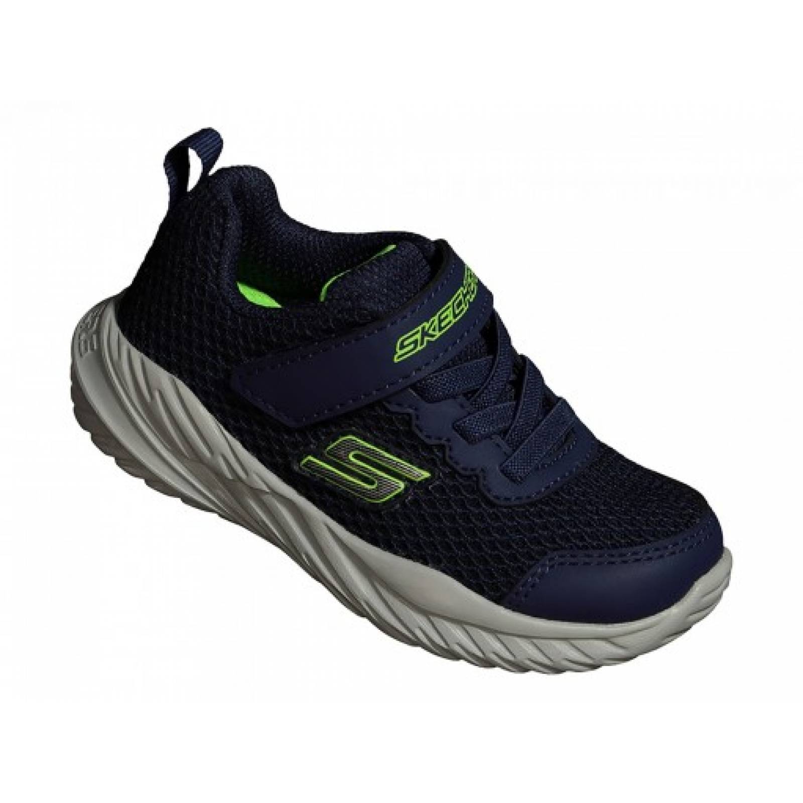 Tenis SKECHERS 400083 NNVLM NAVY LIMON NITRO SPRINT  11 16 NIÑOS