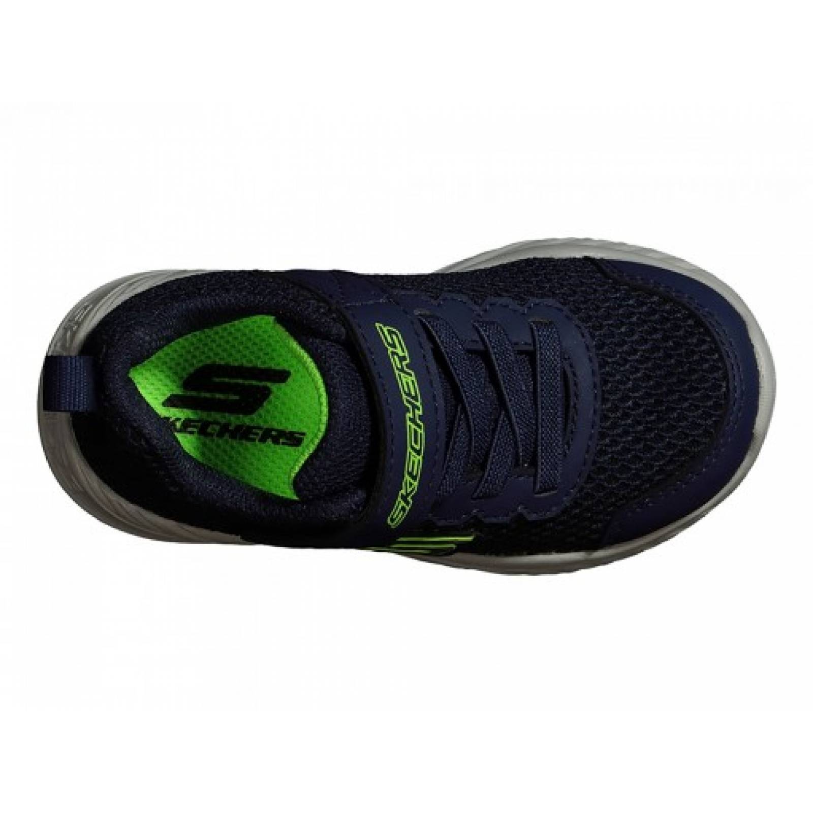 Tenis SKECHERS 400083 NNVLM NAVY LIMON NITRO SPRINT  11 16 NIÑOS