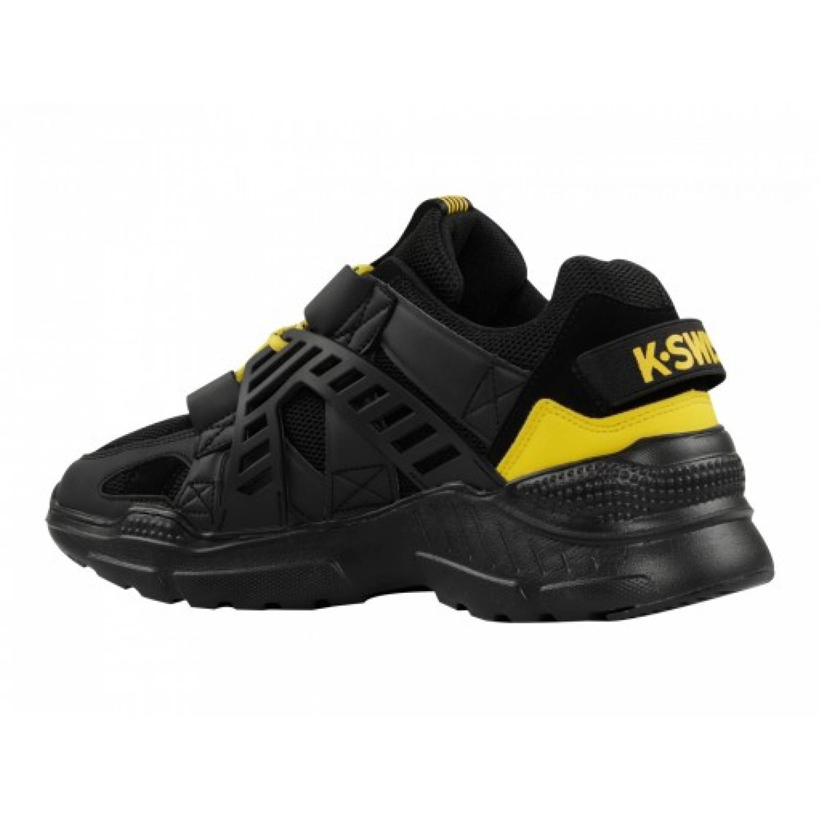Tenis K SWISS 0F567 017 BLACK YELLOW CHRIS  25 30 CABALLEROS