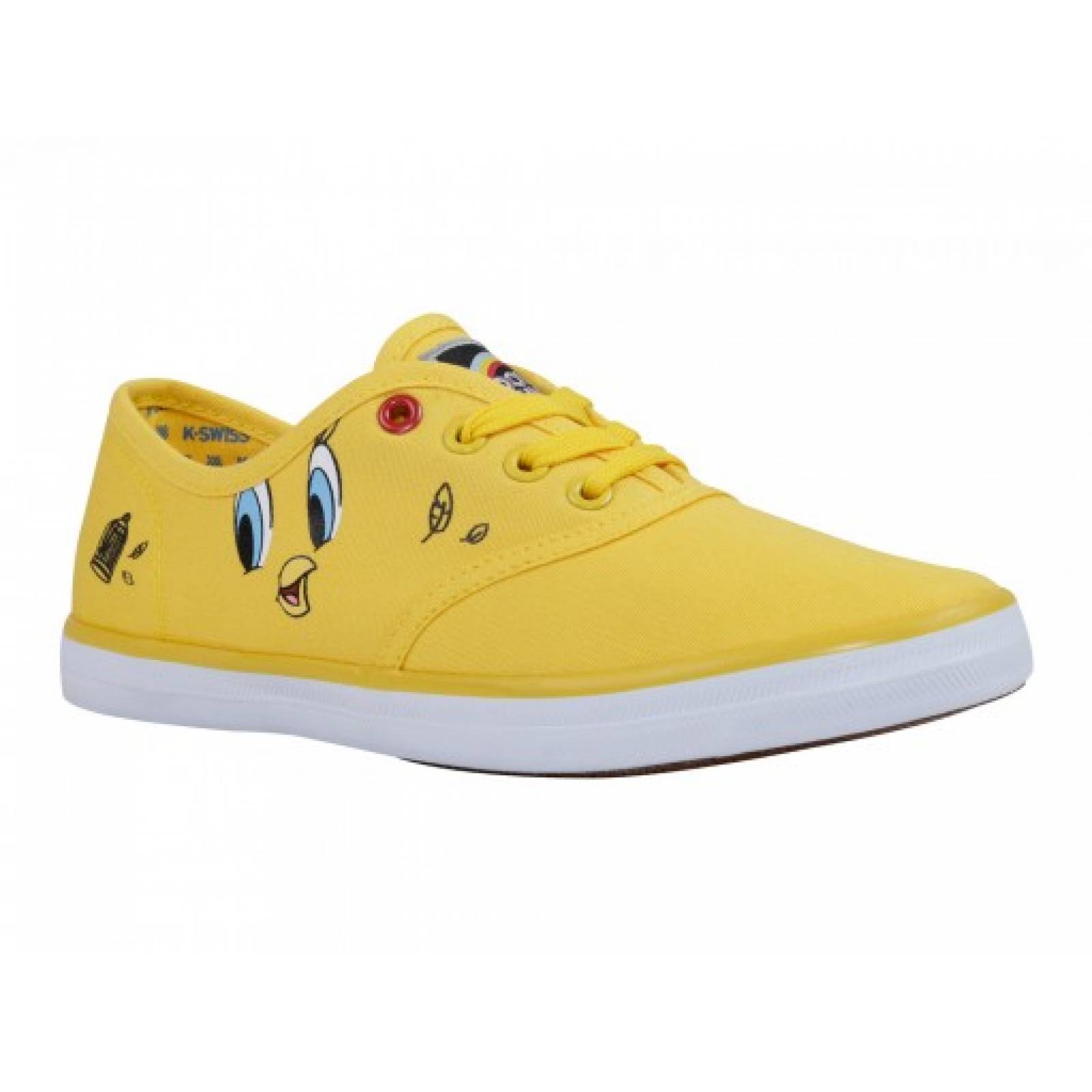 Tenis K SWISS 9F561 710 LOONEY TOONES YELLOW BLACK BEVERLY  22 26 DAMAS