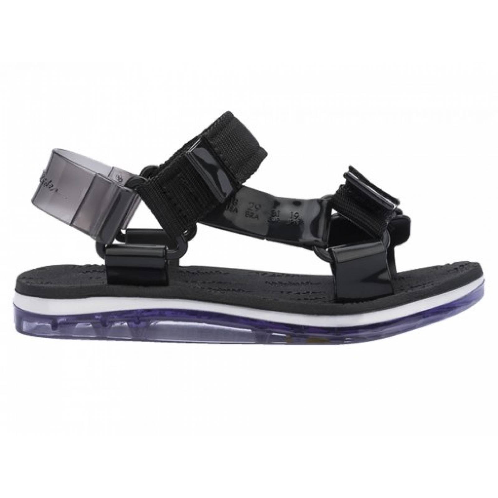 SANDALIAS MINI MELISSA 32972 51492 NEGRO N V  12 17 NIÑAS