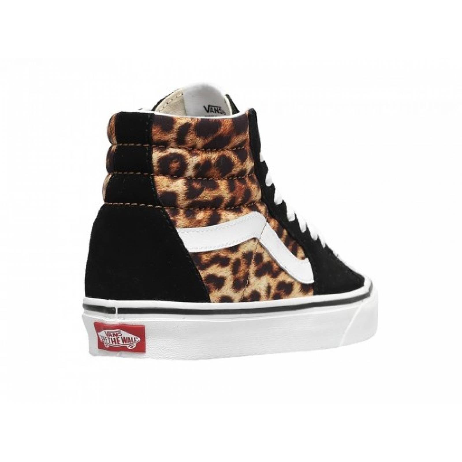 Tenis VANS 4 U3C3I6 LEOPARD BLACK TRUEWHITE SK8 HI  22 26 5 DAMAS