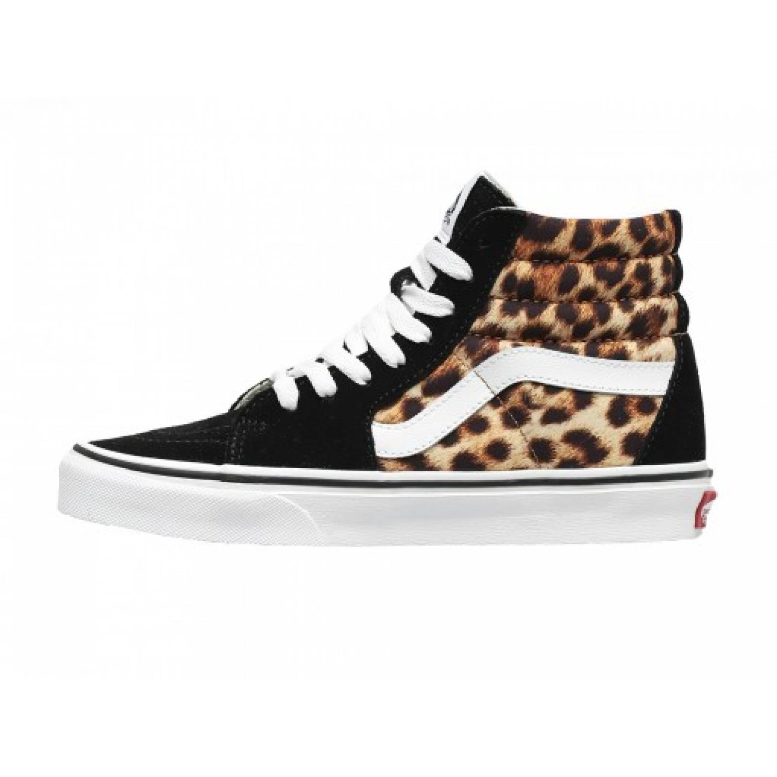 Tenis VANS 4 U3C3I6 LEOPARD BLACK TRUEWHITE SK8 HI  22 26 5 DAMAS