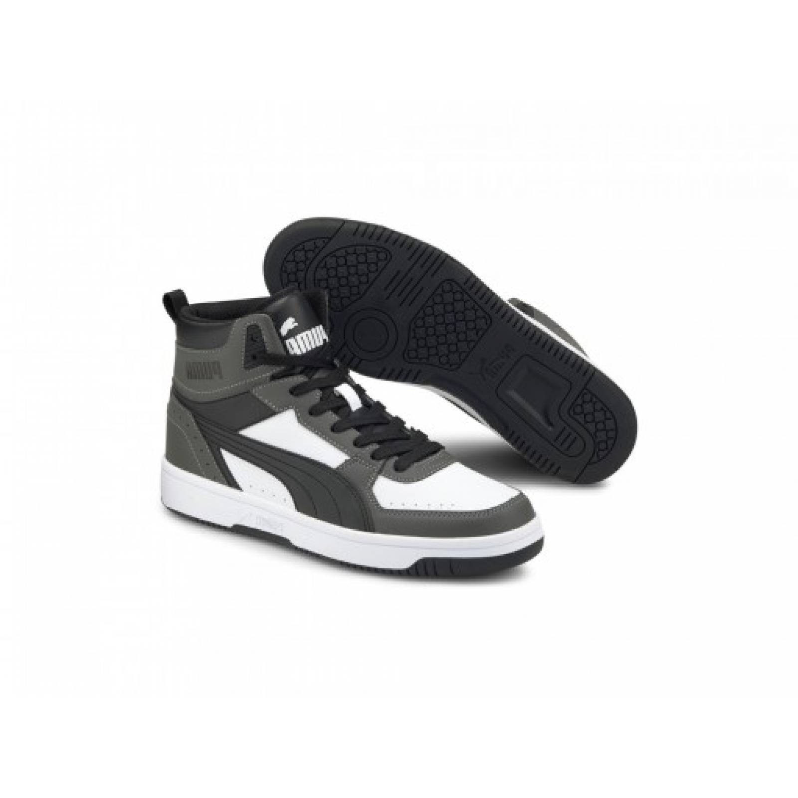 Tenis PUMA 374765 08 DARK SHADOW PUMA BLACK PUMA WHITE REBOUND JOY  25 30 Hombre