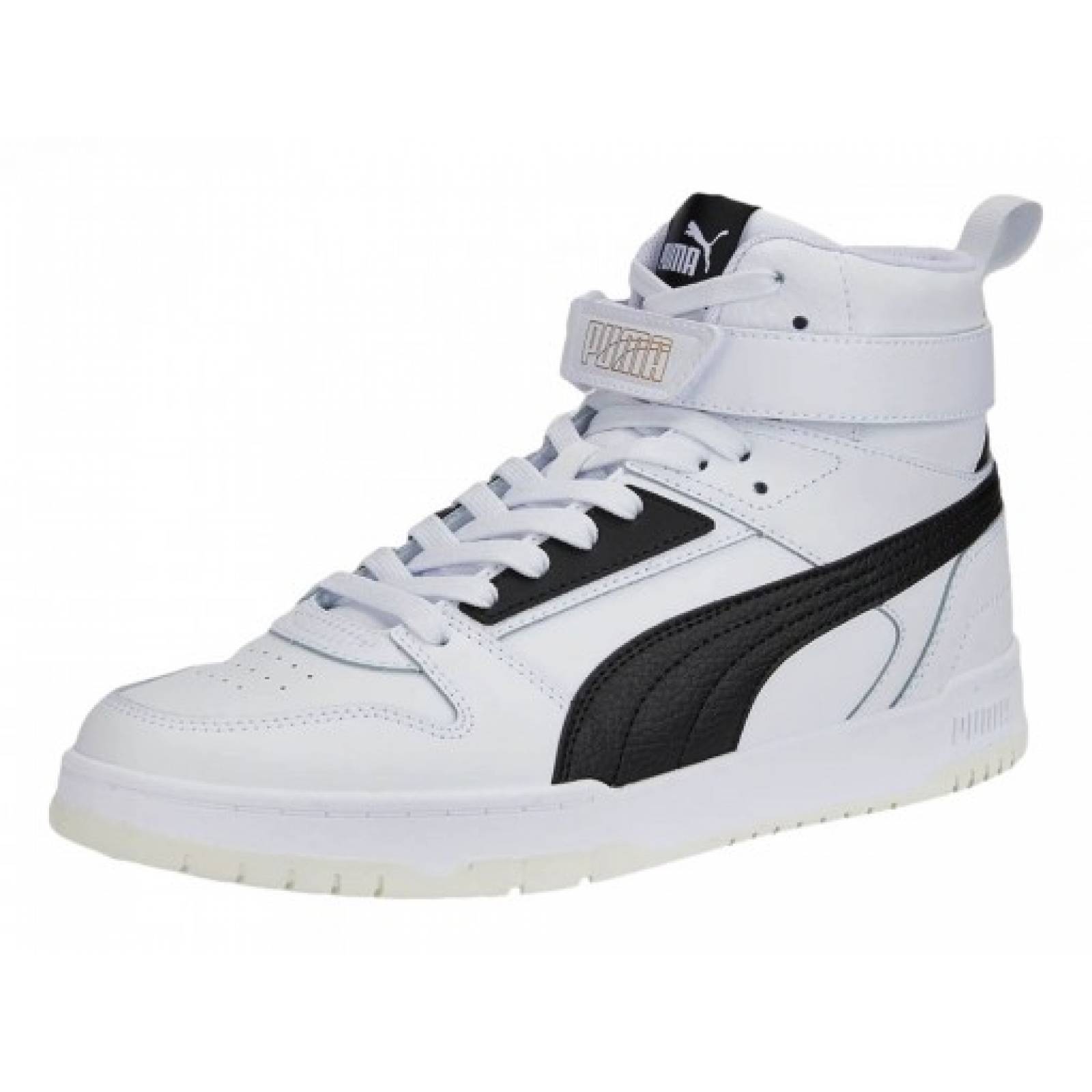 Tenis PUMA 385839 01 PUMA WHITE PUMA BLACK PUMA TEAM GOLD RBD GAME  25   32 Hombre