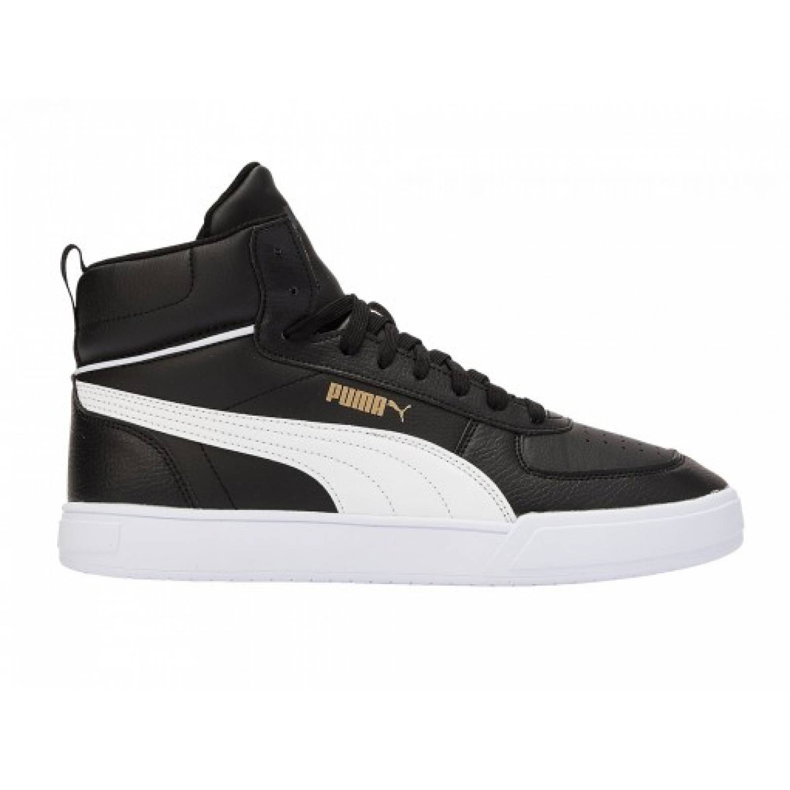 Tenis PUMA 385843 02 PUMA BLACK PUMA WHITE PUMA TEAM GOLD EBONY PUMA CAVEN MID 25 30 Hombre