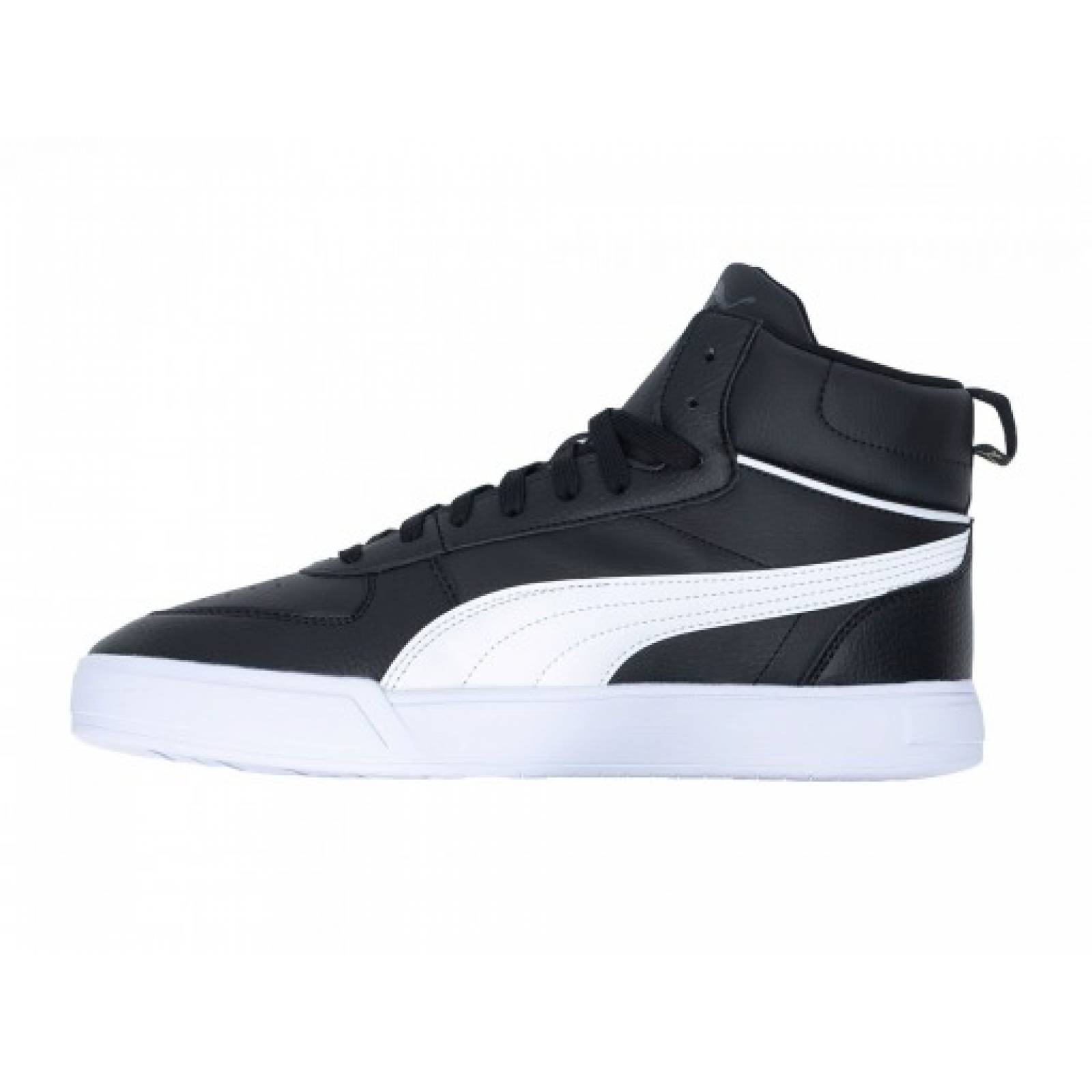 Tenis PUMA 385843 02 PUMA BLACK PUMA WHITE PUMA TEAM GOLD EBONY PUMA CAVEN MID 25 30 Hombre