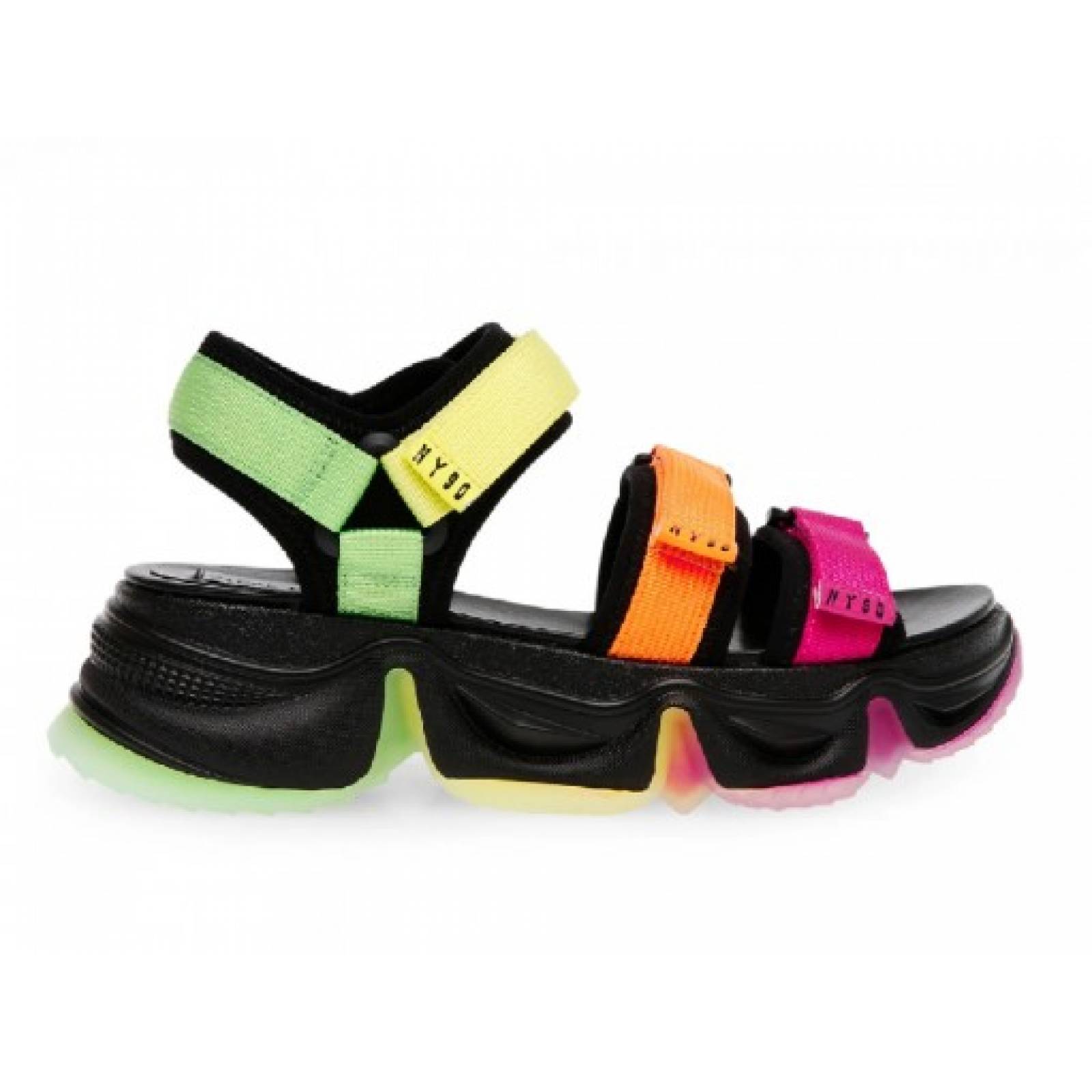 SANDALIAS STEVE MADDEN CHAKRA NEON MULTI  22 0 27 0 Mujer