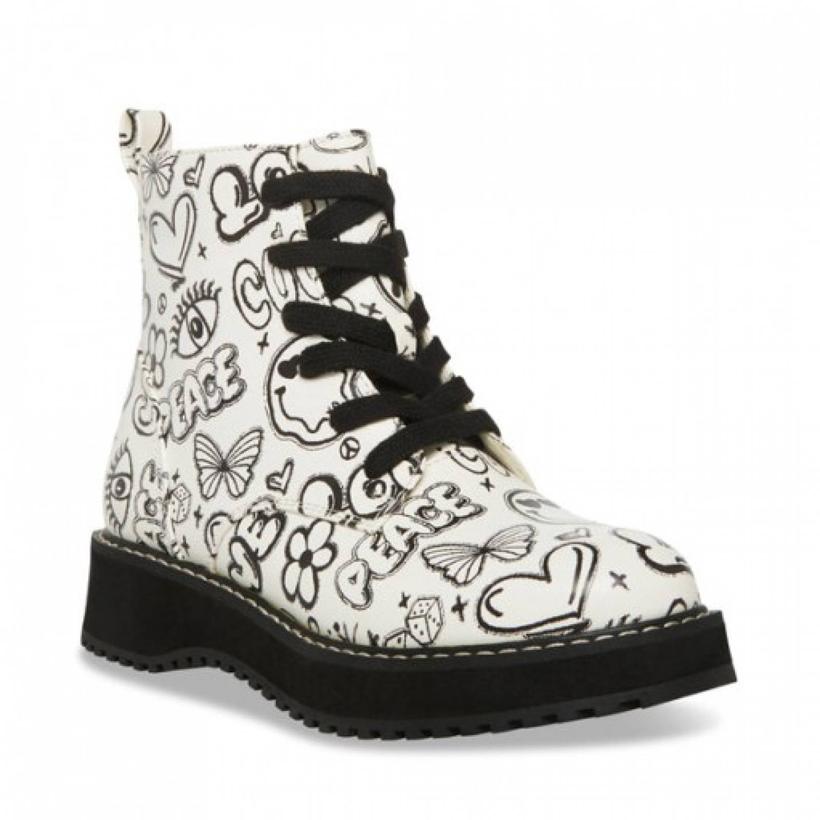 BOTAS STEVE MADDEN JKURT WHITE MULTI 19 24 Niñas