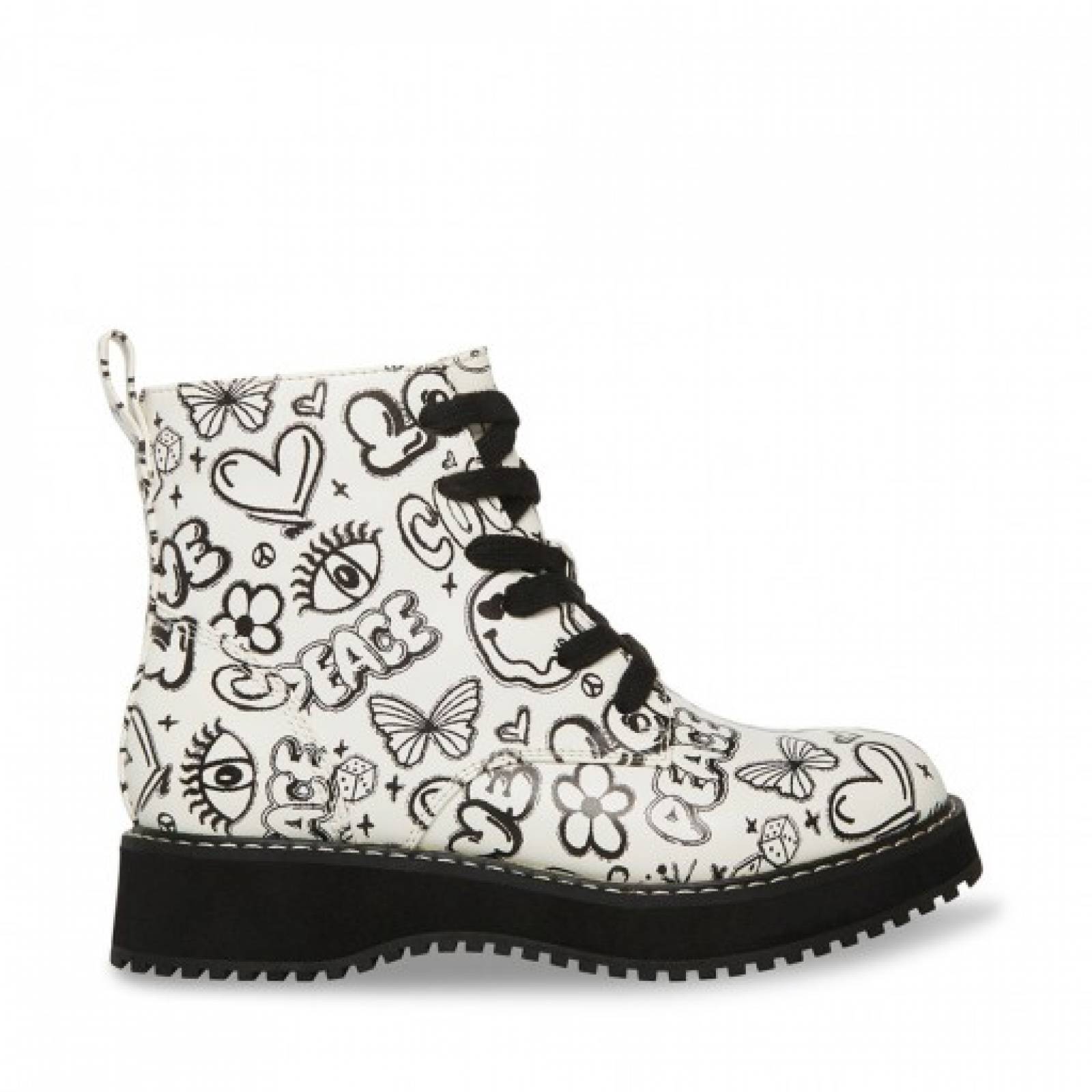 BOTAS STEVE MADDEN JKURT WHITE MULTI 19 24 Niñas