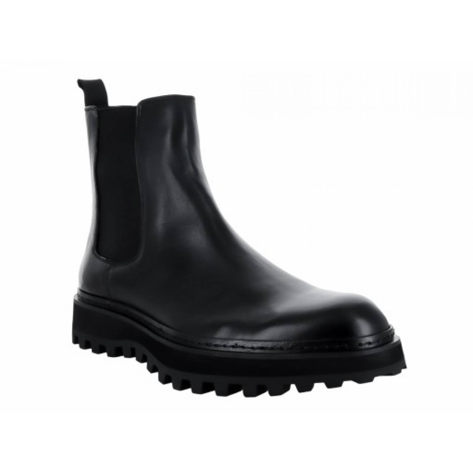 BOTA STEVE MADDEN TOBIAS BLACK LEATHER  26 30 Hombre