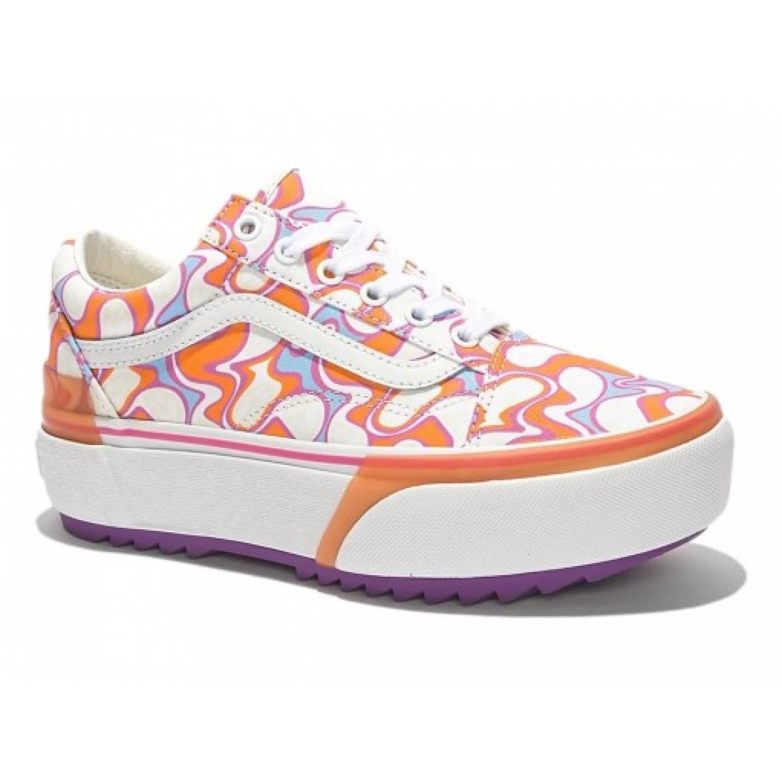 Tenis VANS 4 U154RP 4 STACKED UV INK PEACE OLD SKOOL  22 27 Mujer