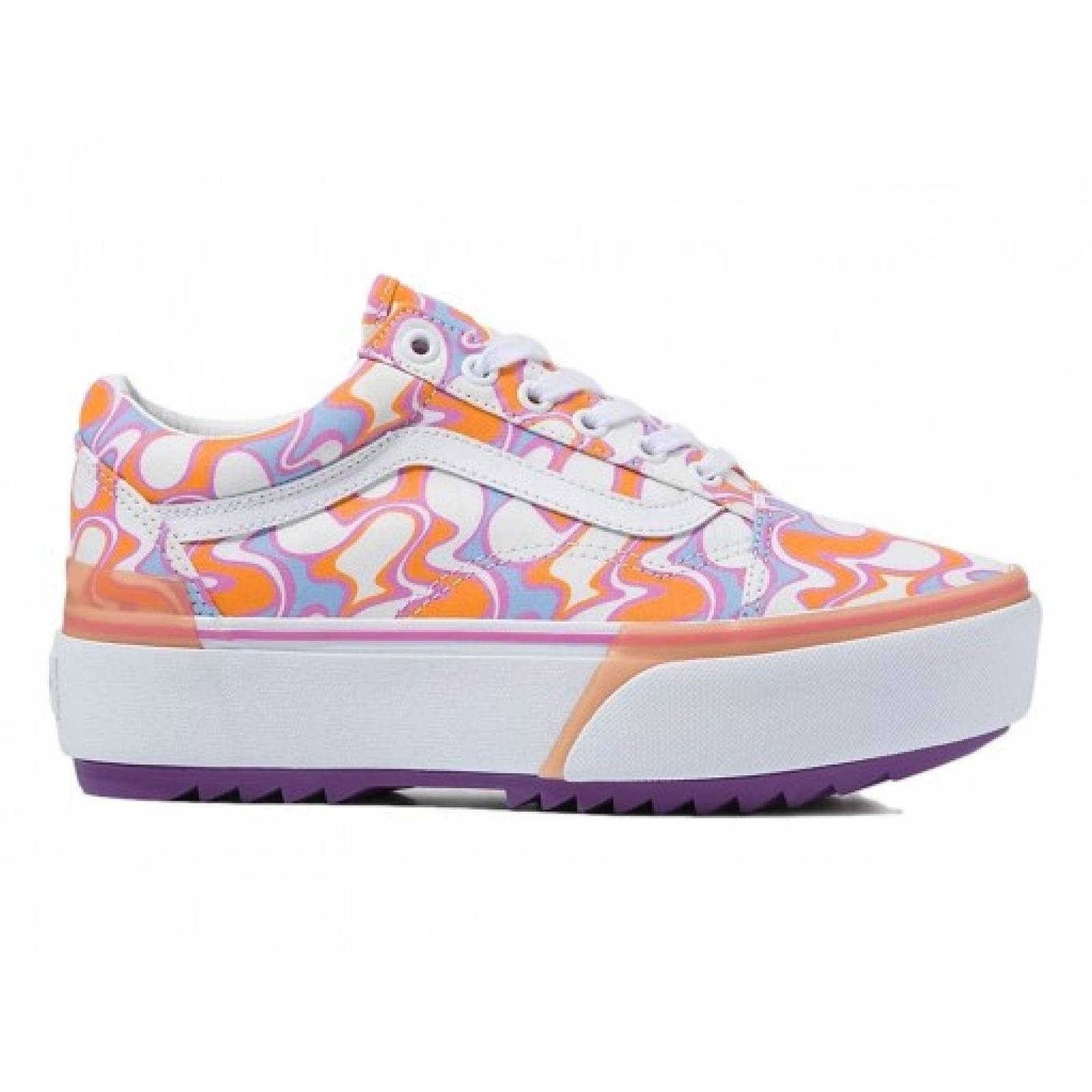 Tenis VANS 4 U154RP 4 STACKED UV INK PEACE OLD SKOOL  22 27 Mujer