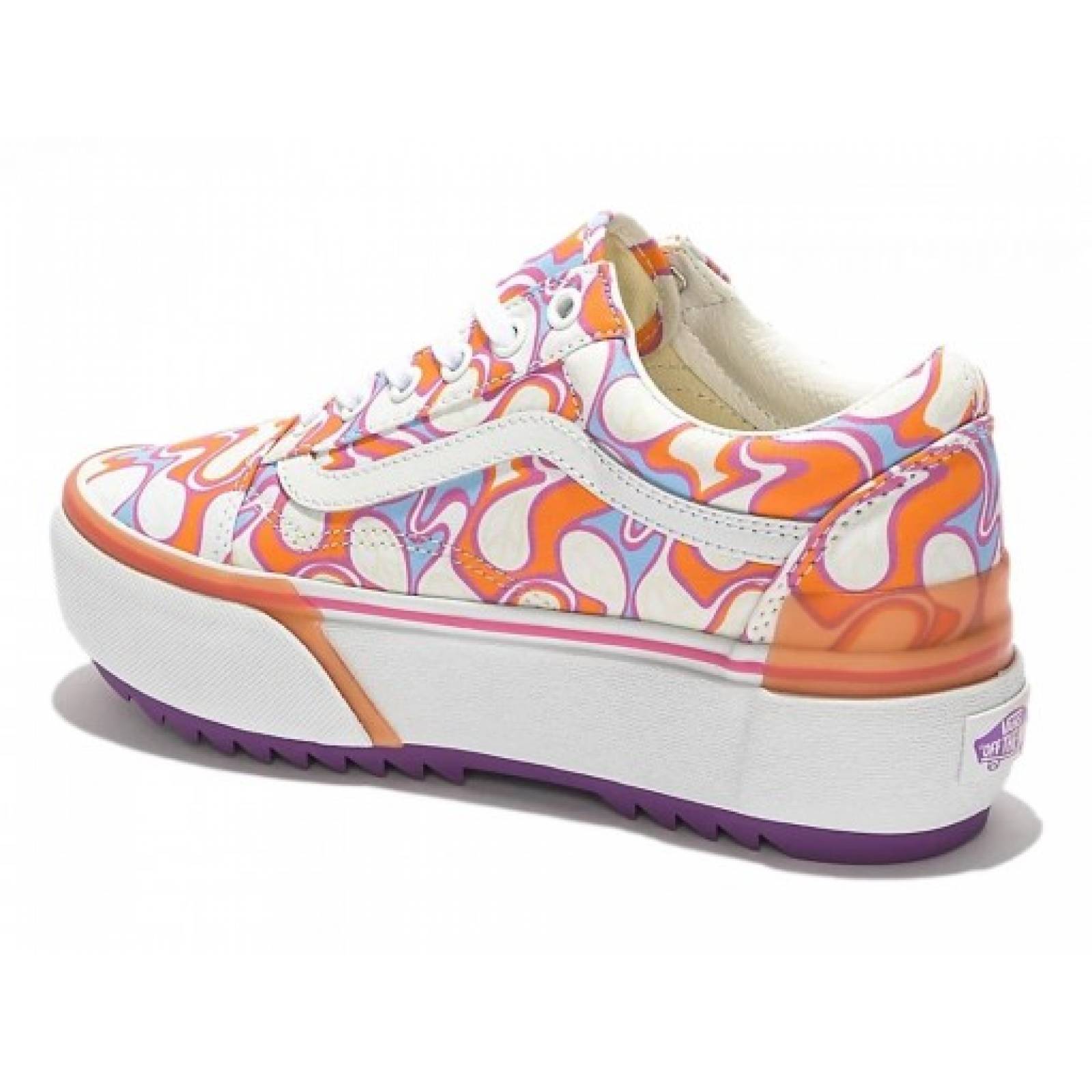 Tenis VANS 4 U154RP 4 STACKED UV INK PEACE OLD SKOOL  22 27 Mujer