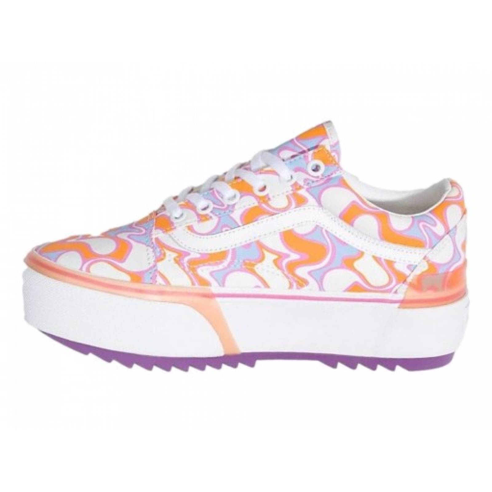 Tenis VANS 4 U154RP 4 STACKED UV INK PEACE OLD SKOOL  22 27 Mujer