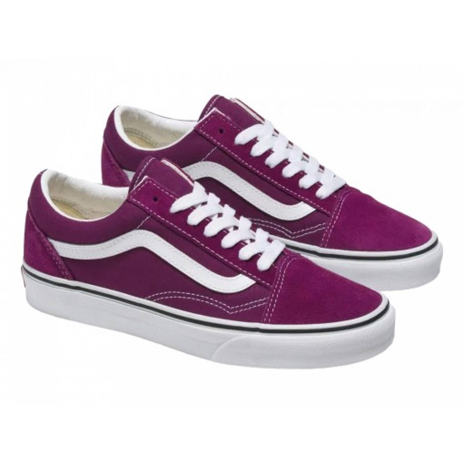 Tenis VANS 5UFDRV DARK PURPLE OLD SKOOL  22 27 Mujer