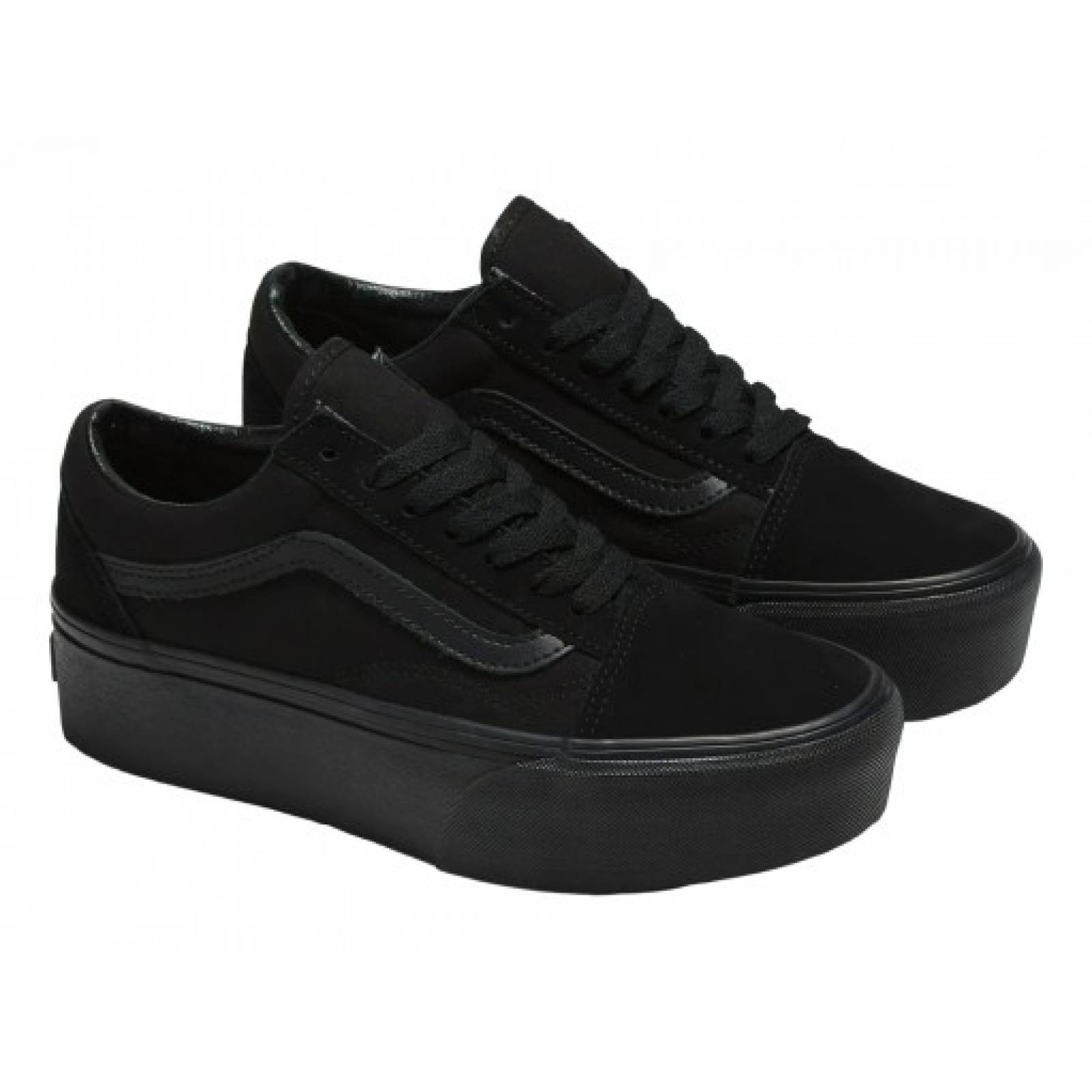 Tenis VANS 7 Q5MBKA 7 BLACK BLACK OLD SKOOL STACKFORM 22 26 5 Mujer