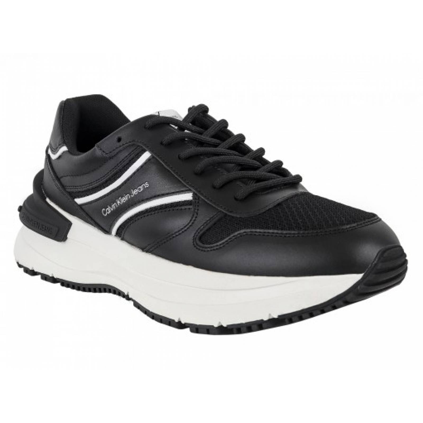 CALZADO CALVIN KLEIN 0YW 00890 0GM BLACK WHITE 23 26 Mujer