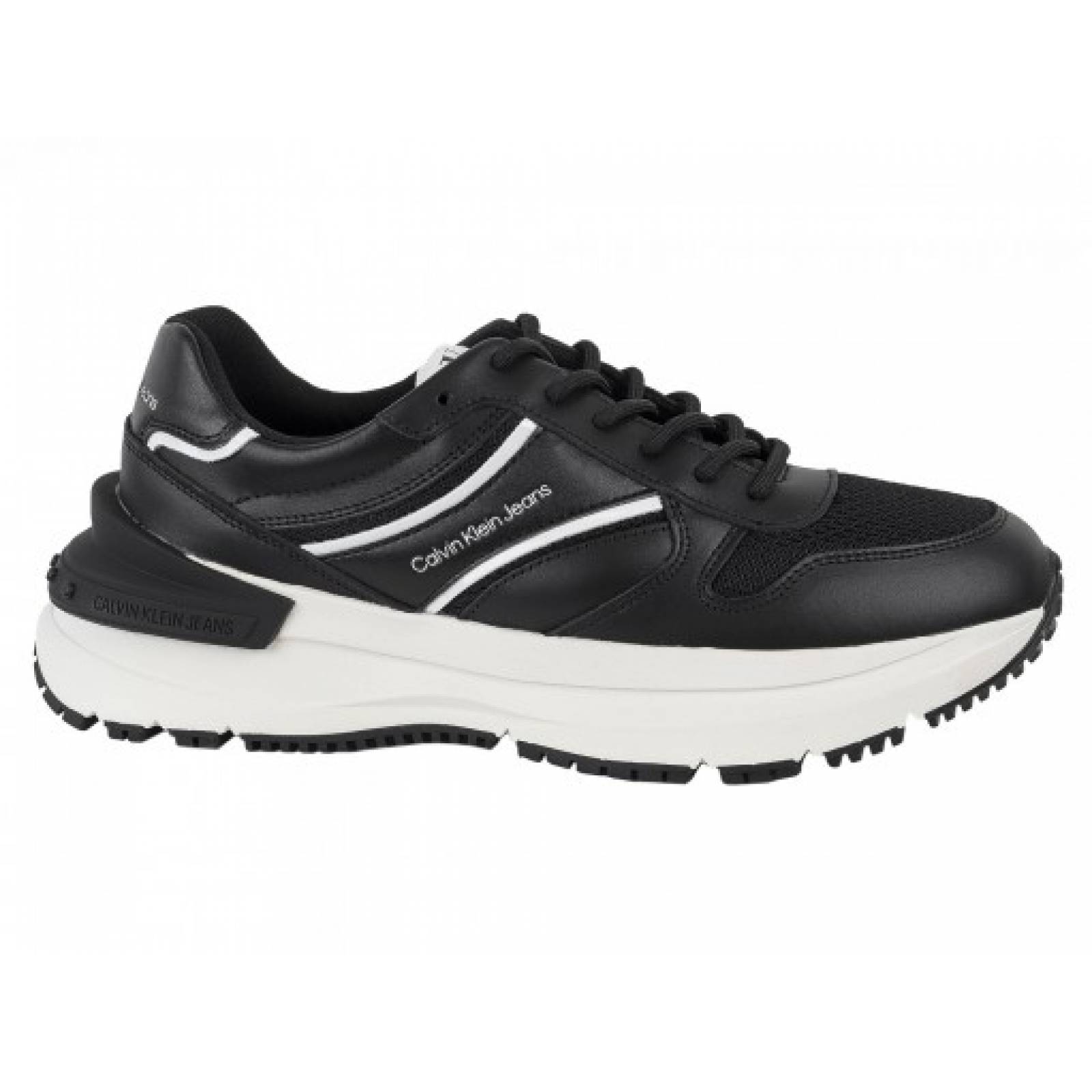 CALZADO CALVIN KLEIN 0YW 00890 0GM BLACK WHITE 23 26 Mujer