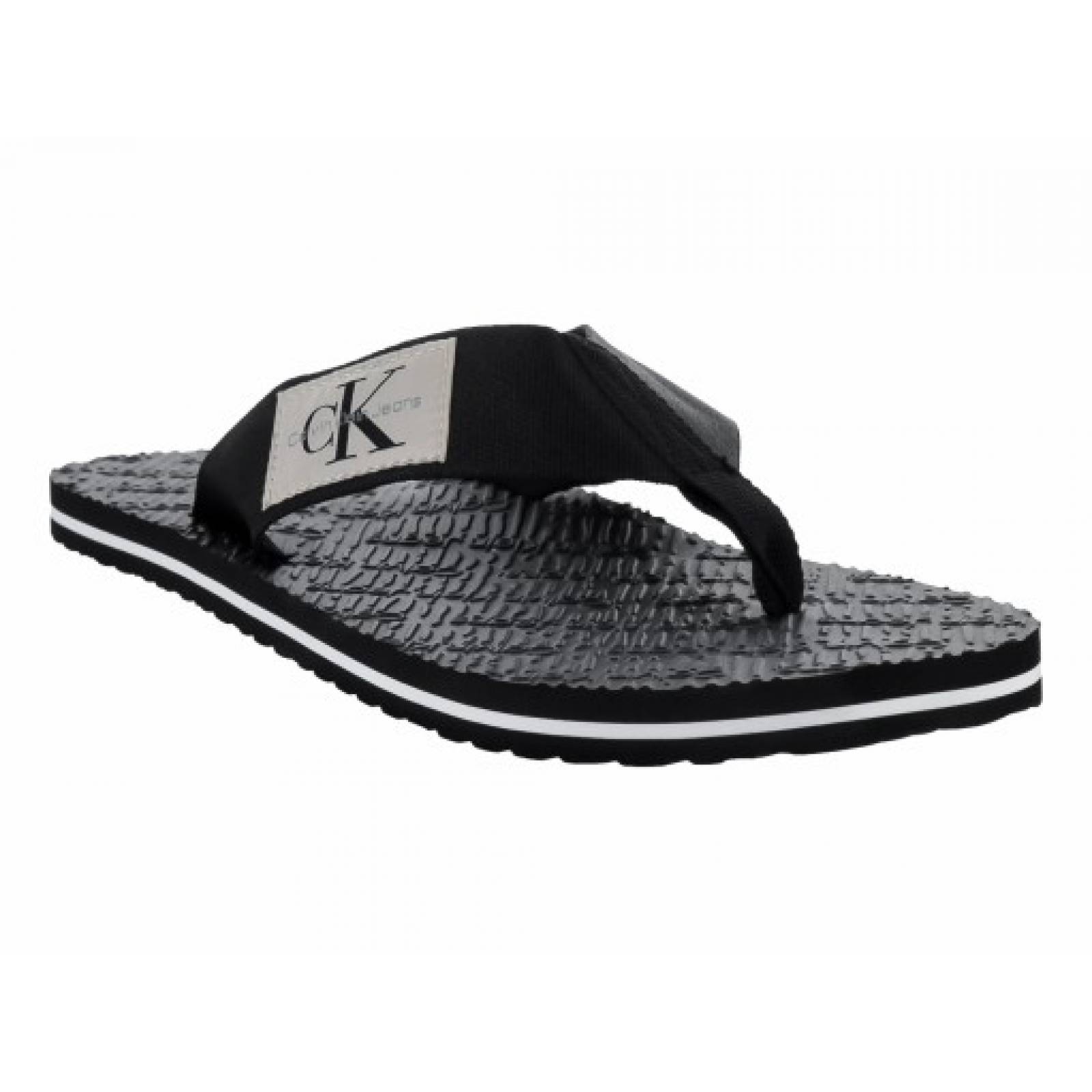 SANDALIAS CALVIN KLEIN YM0Y M00732 BEH NEGRO FLIP FLOP WEBBING 25 0 31 0 Hombre