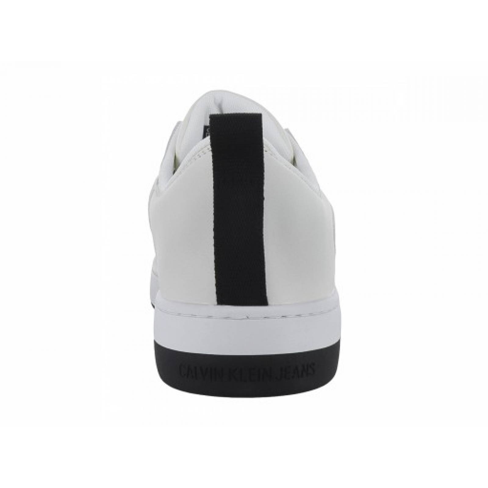 TENIS CALVIN KLEIN YM0Y M00574 0F6 IVORY GHOST GREY BLACK BASKET CUPSOLE LOW LTH MONO  25 0   30 0 Hombre