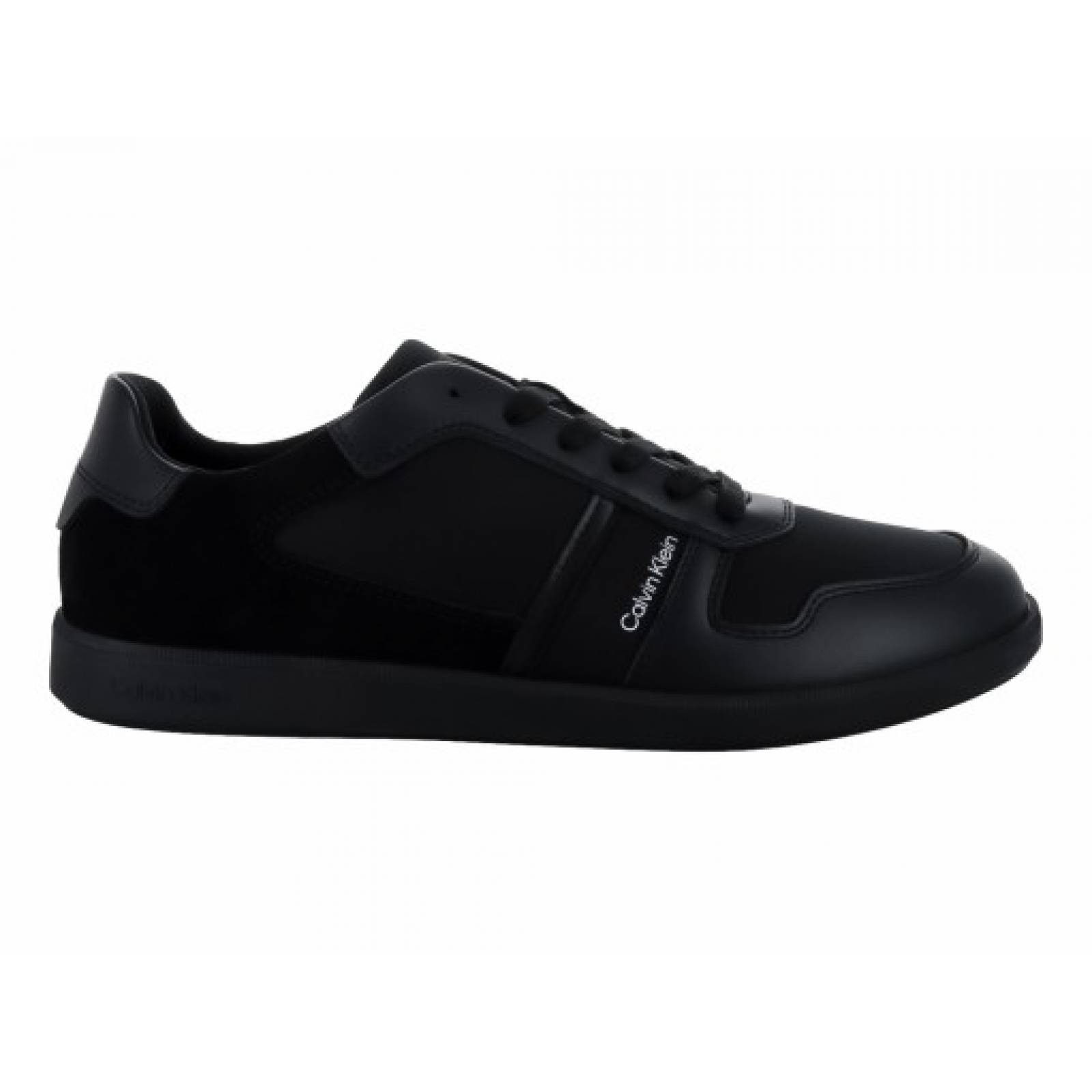 Tenis CALVIN KLEIN HM0H M00491 00U TRIPLE BLACK LOW TOP LACE UP MIX  25 0   30 0 Hombre