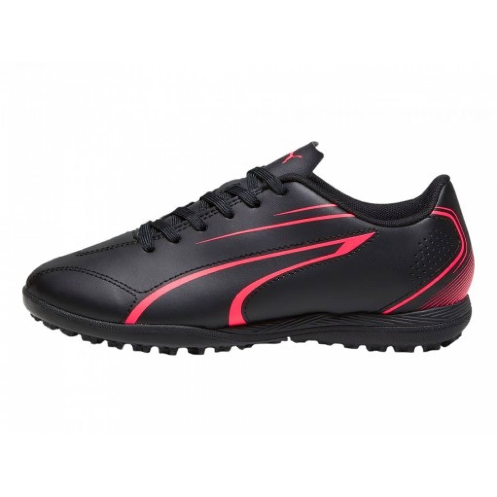 Tenis PUMA 107487 02 TF SINTETICO BLACK FIRE ORCHID VITORIA TT JR  17 25 Niños