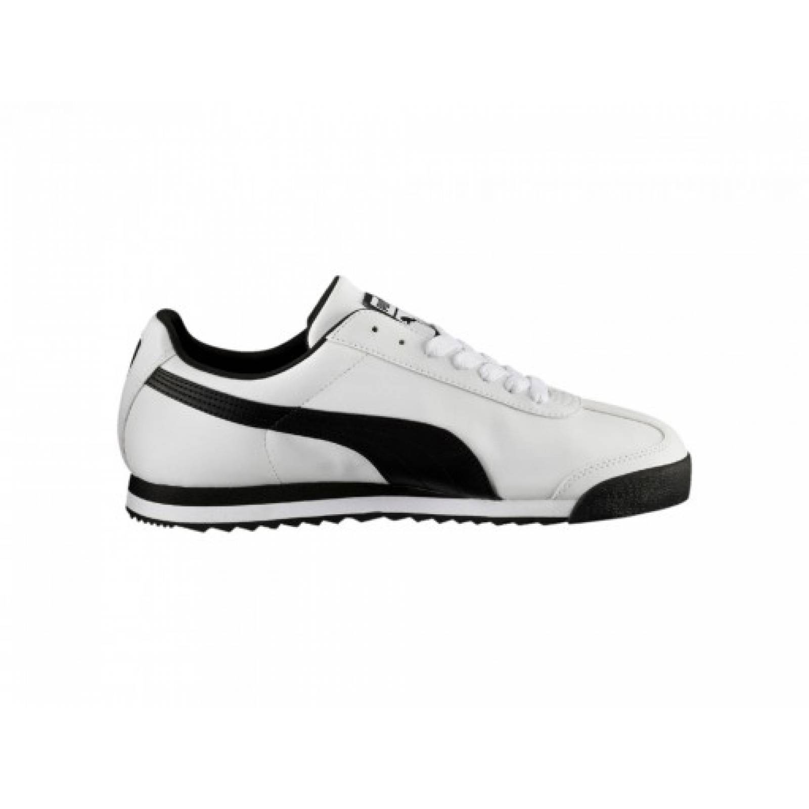 Tenis PUMA 353572 04 WHITE BLACK ROMA BASIC  25 30 Hombre