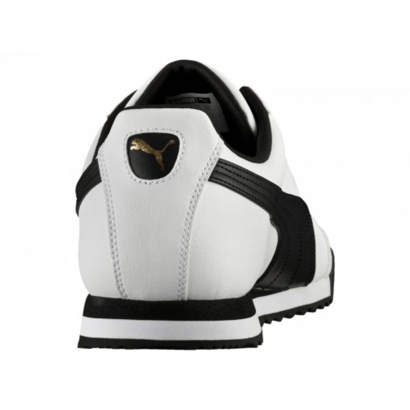 Tenis PUMA 353572 04 WHITE BLACK ROMA BASIC  25 30 Hombre