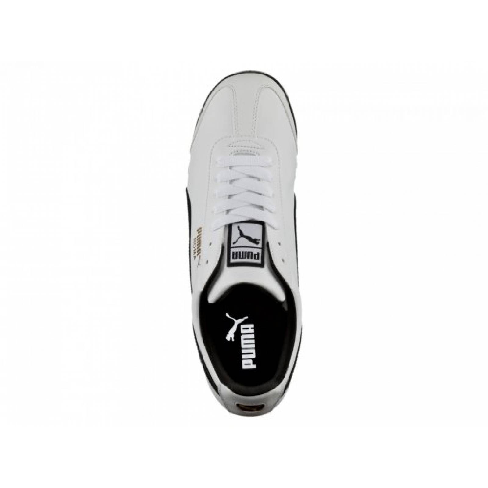 Tenis PUMA 353572 04 WHITE BLACK ROMA BASIC  25 30 Hombre