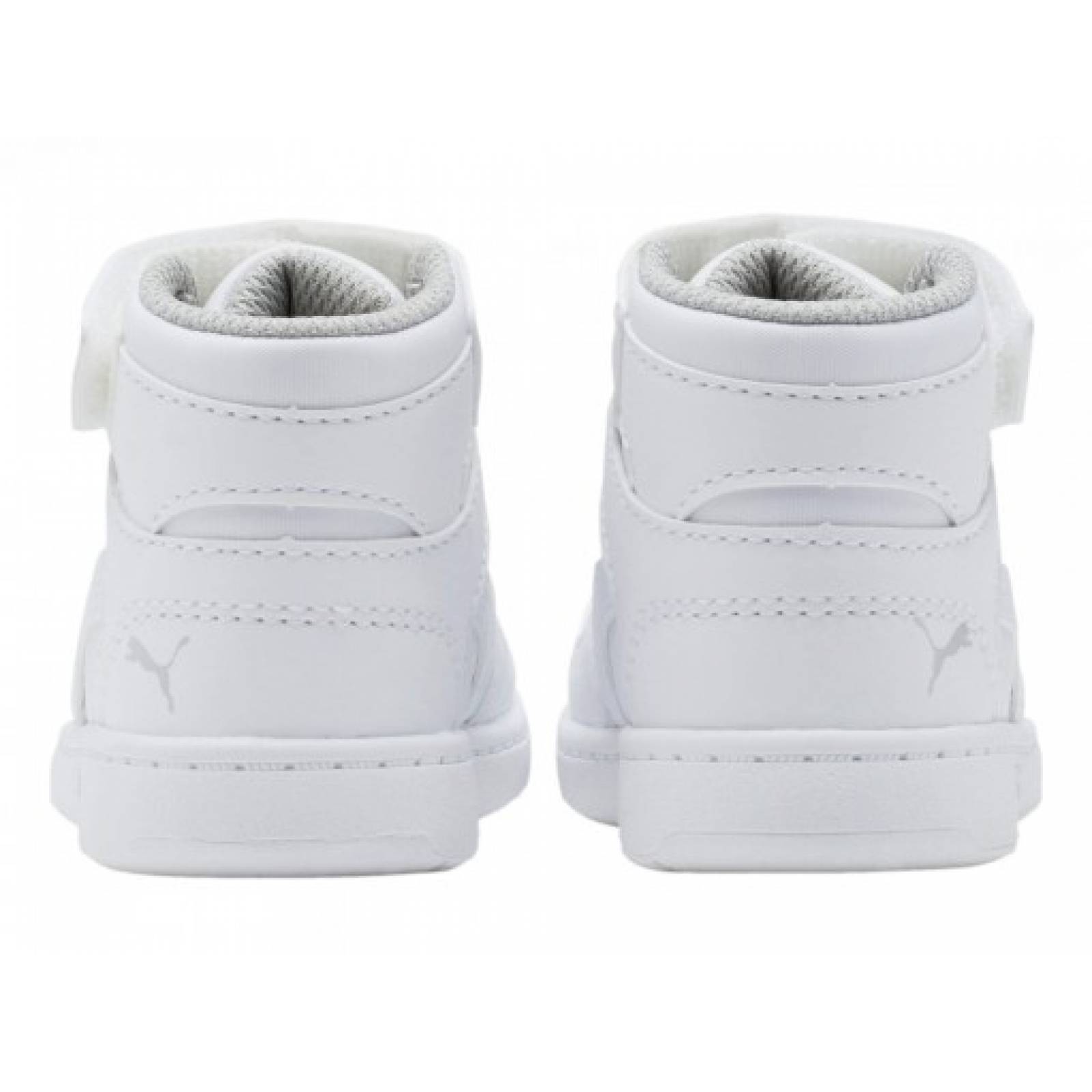 Tenis PUMA 370489 02 PUMA WHITE GRAY VIOLET PUMA REBOUND LAYUP SL V INF  11 16 Niños