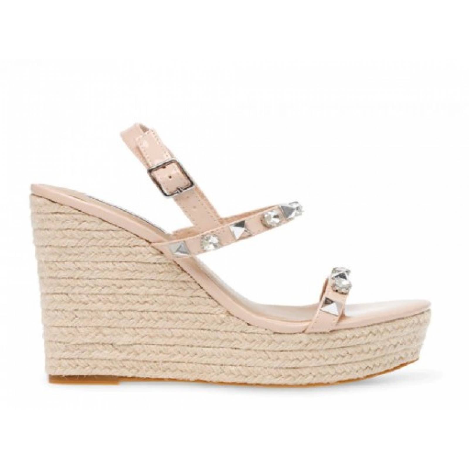 SANDALIA PLATAFORMA STEVE MADDEN PRIME TIME NUEDE PAT 22 0 27 0 Mujer