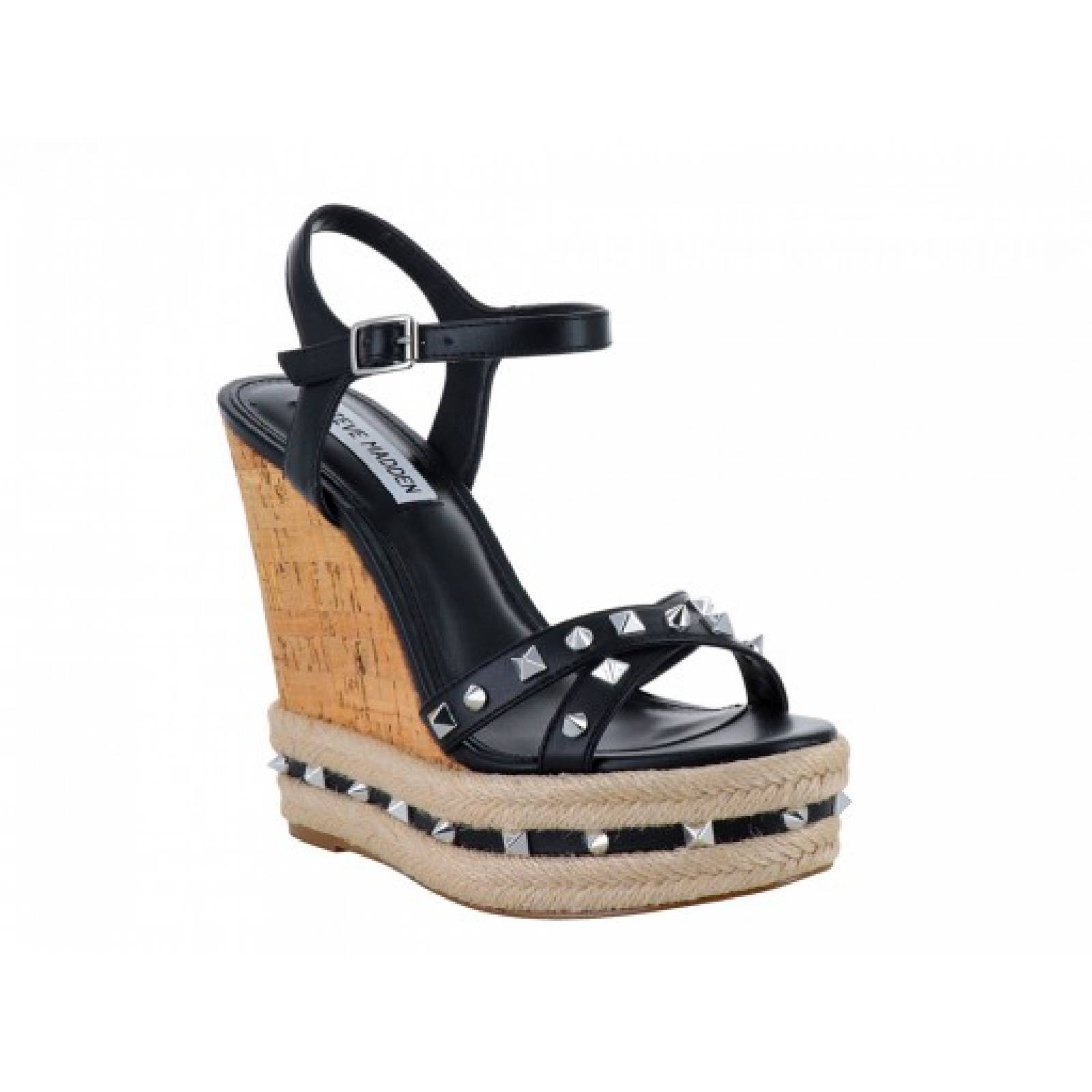 SANDALIA PLATAFORMA STEVE MADDEN MADALY N BLACK  22 0 27 0 Mujer