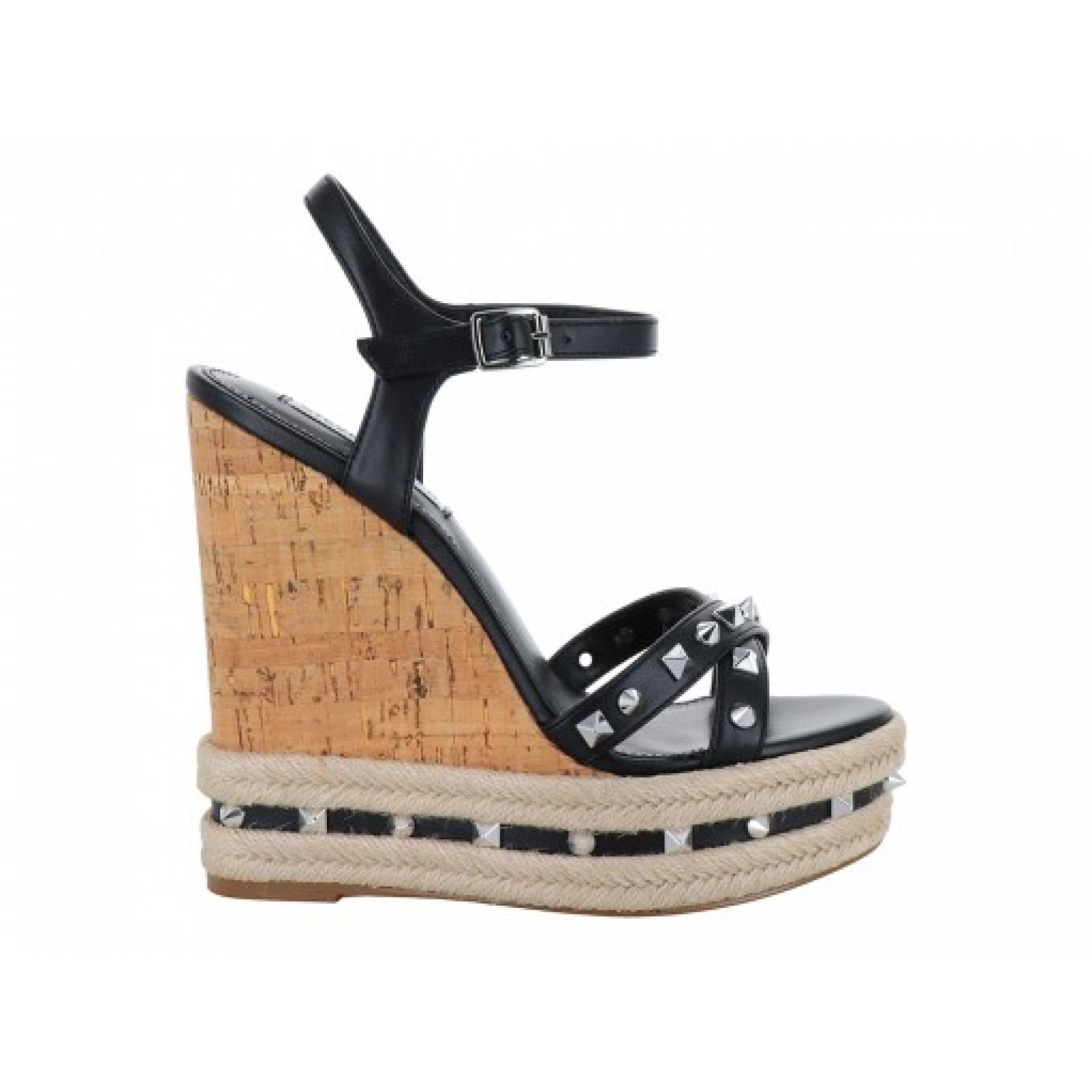 SANDALIA PLATAFORMA STEVE MADDEN MADALY N BLACK  22 0 27 0 Mujer