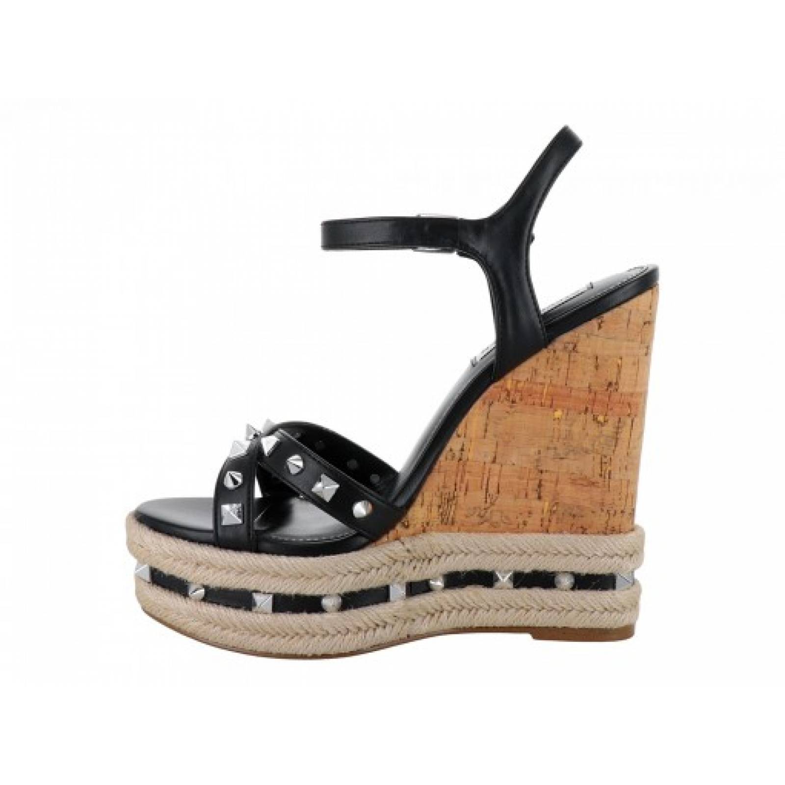 SANDALIA PLATAFORMA STEVE MADDEN MADALY N BLACK  22 0 27 0 Mujer