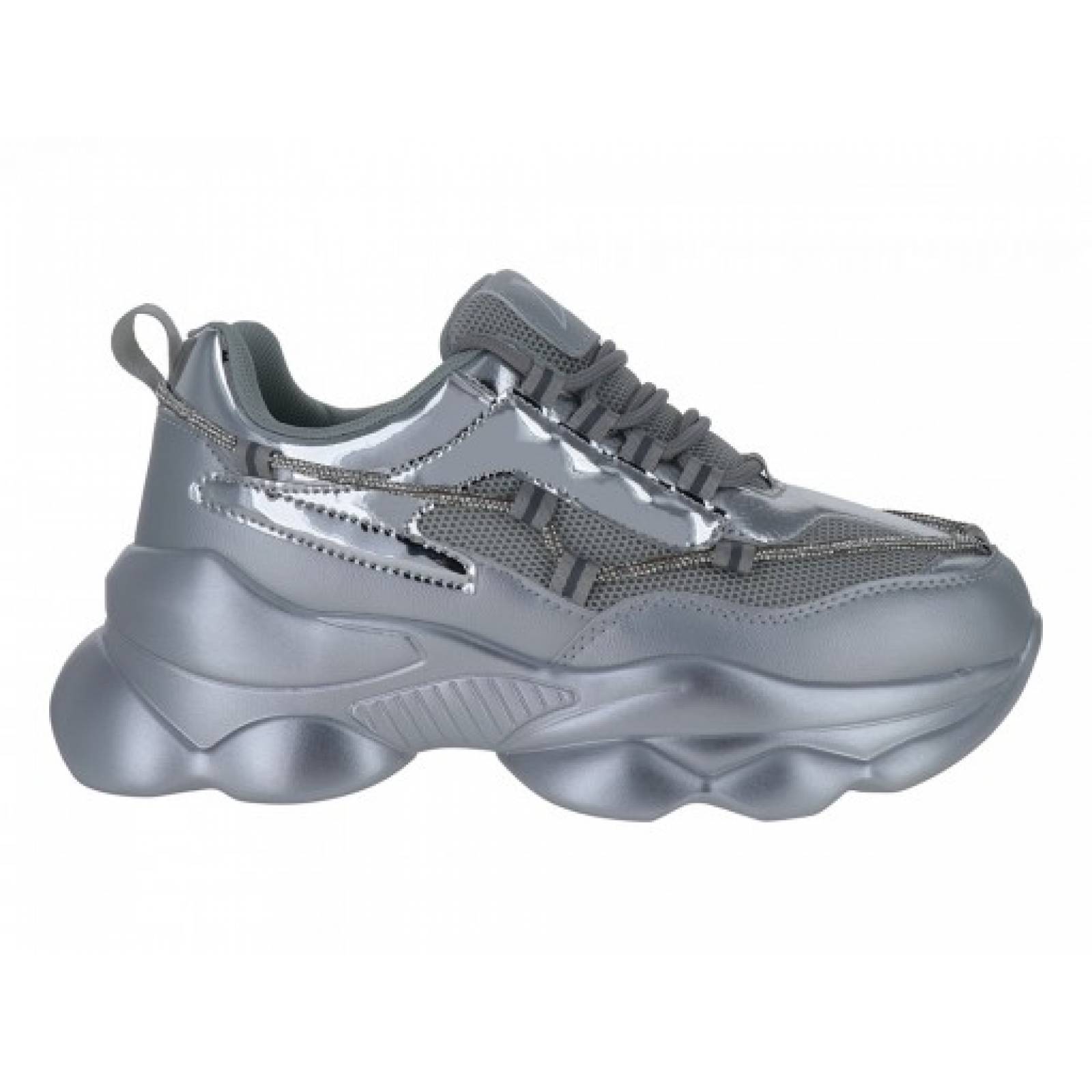 Tenis ATOK BTA 24P801 BTA SILVER  23 27 Mujer