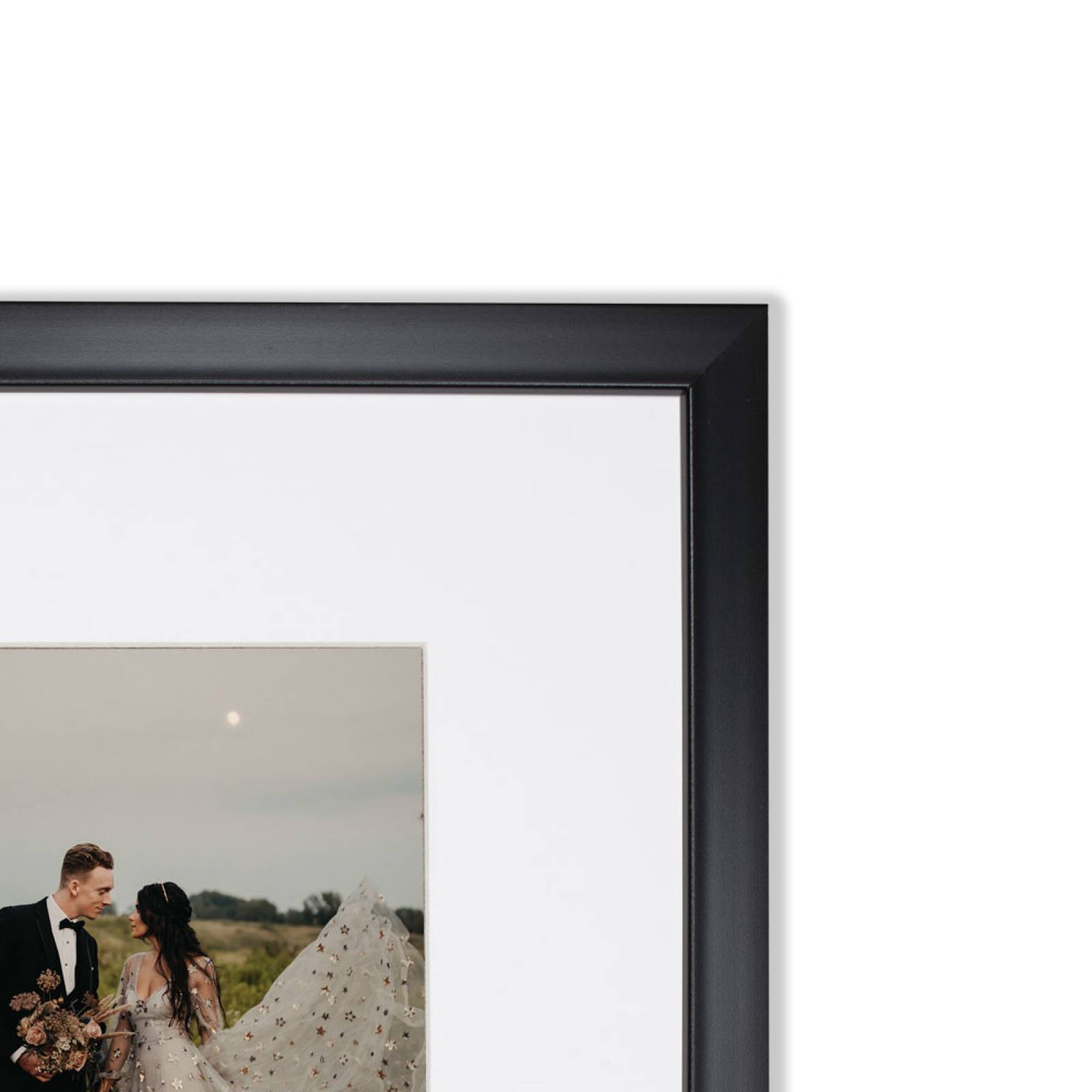 Set de 5 Marcos Decorativos con Marco negro con cristal y marialuisa