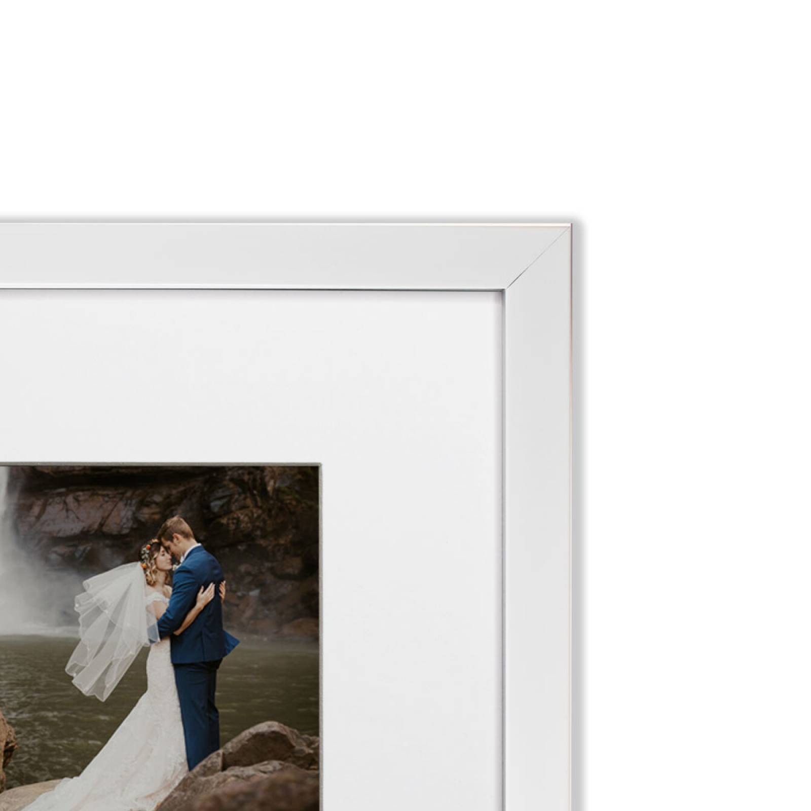 Set de 6 Marcos Decorativos con Marco blanco con cristal y marialuisa