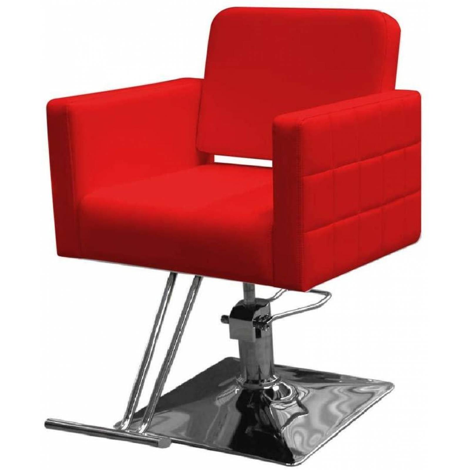 Silla para Estética Premium Gran Shopping, Ajuste de Altura Rojo