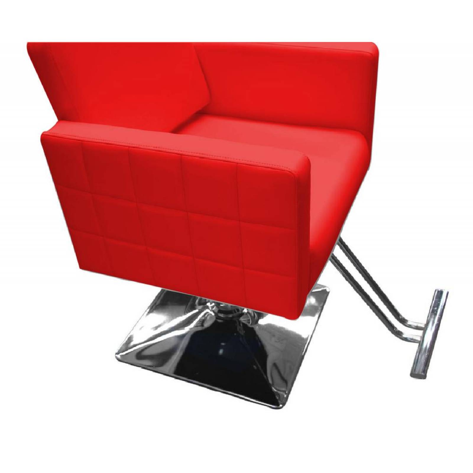 Silla para Estética Premium Gran Shopping, Ajuste de Altura Rojo