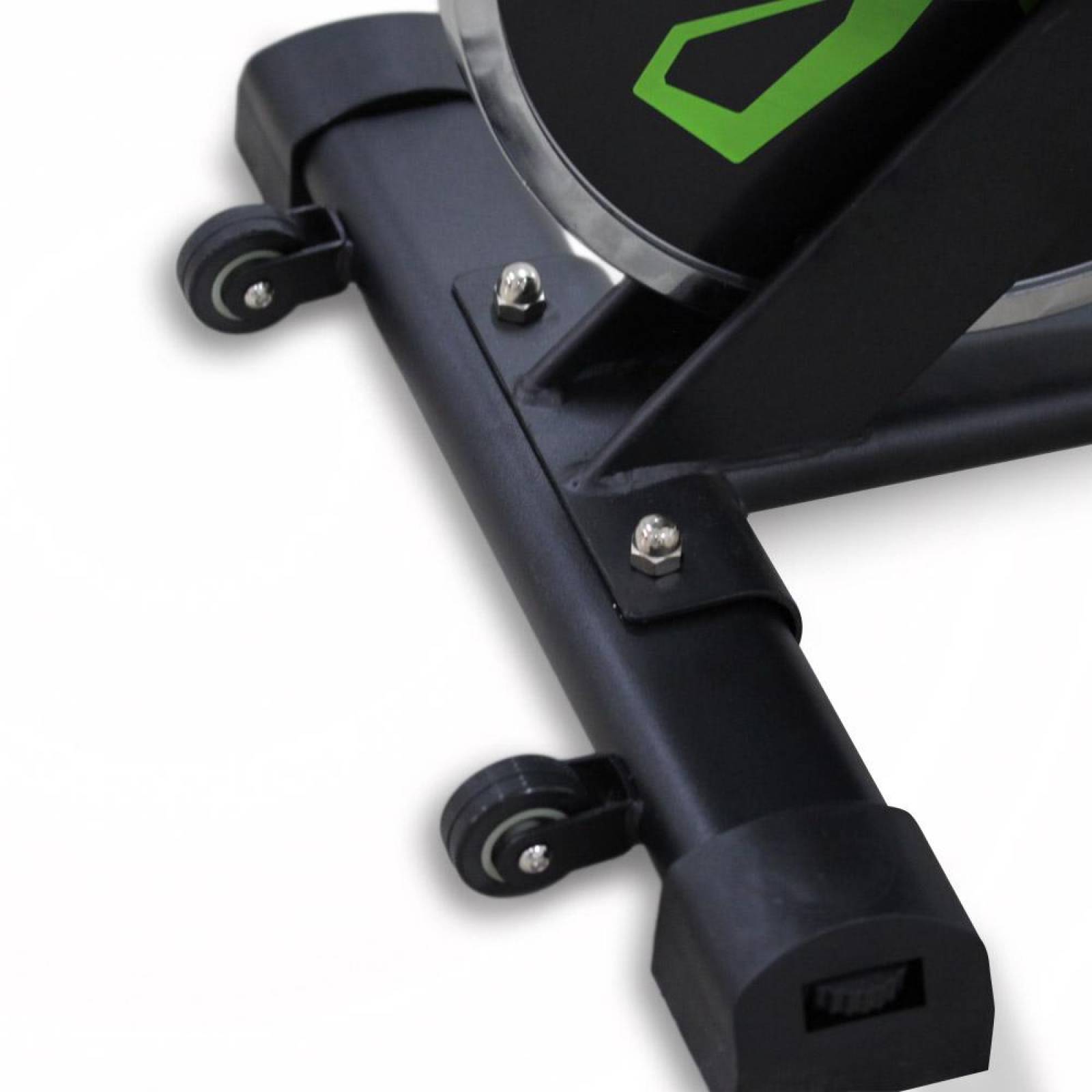 Bicicleta Spinning Uso Rudo 18 kilos Banda profesional con agarres de frecuencia Verde