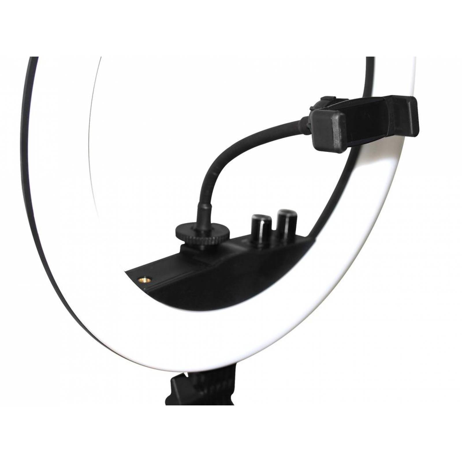 Aro Luz Led 34 cm nueva Tecnología + Control Bluetooth + Tripie ajustable Negro