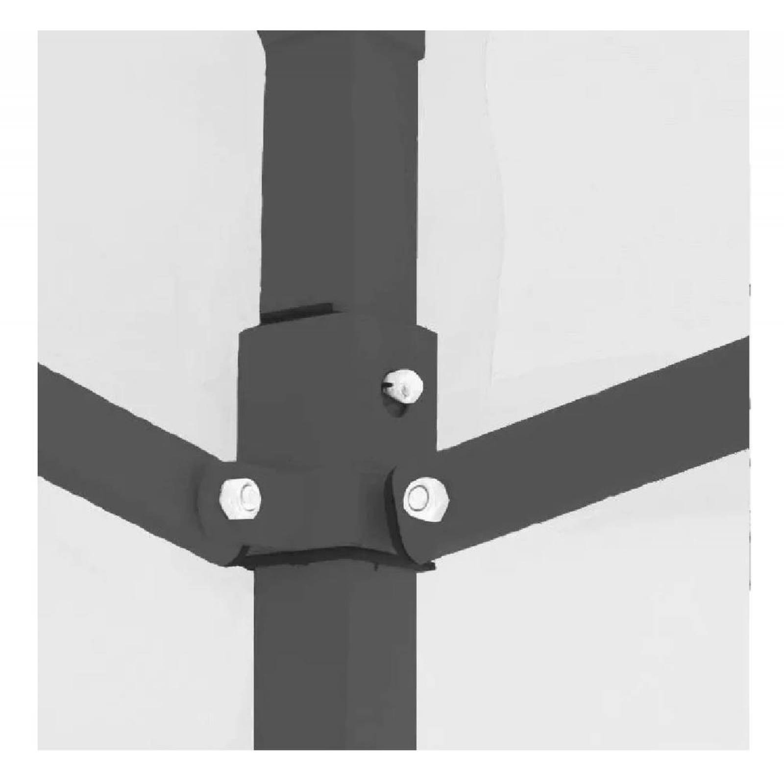 Carpa 3 x 4.5 m Jardimanía, Toldo Antisombra Portátil Blanco