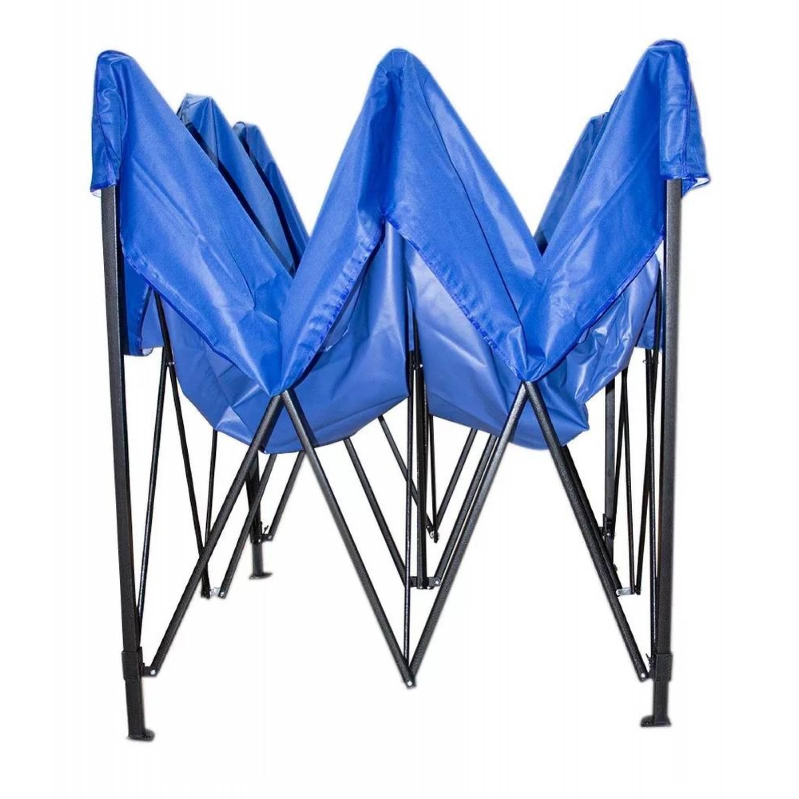 Carpa 3x6 m Jardimanía, Toldo Antisombra Plegable y Portátil Azul